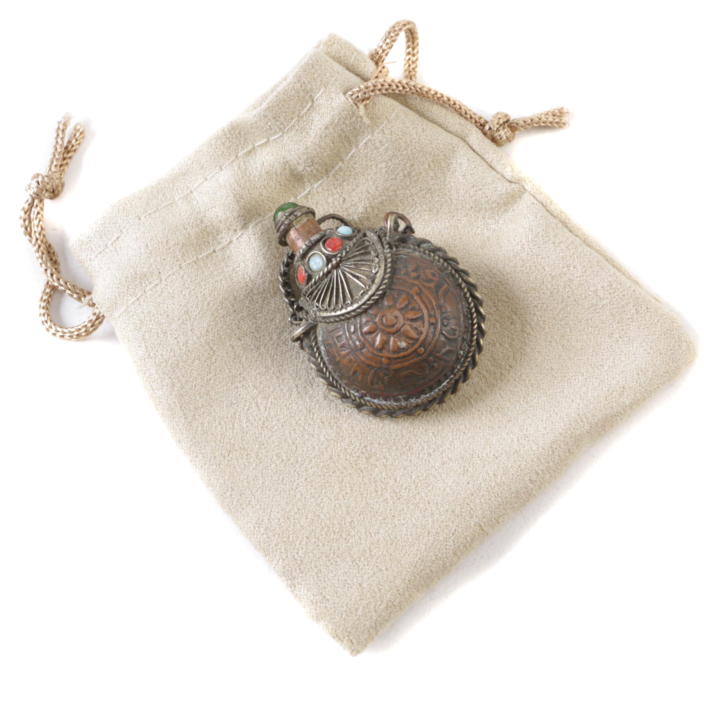 Vintage Metal Snuff Bottle