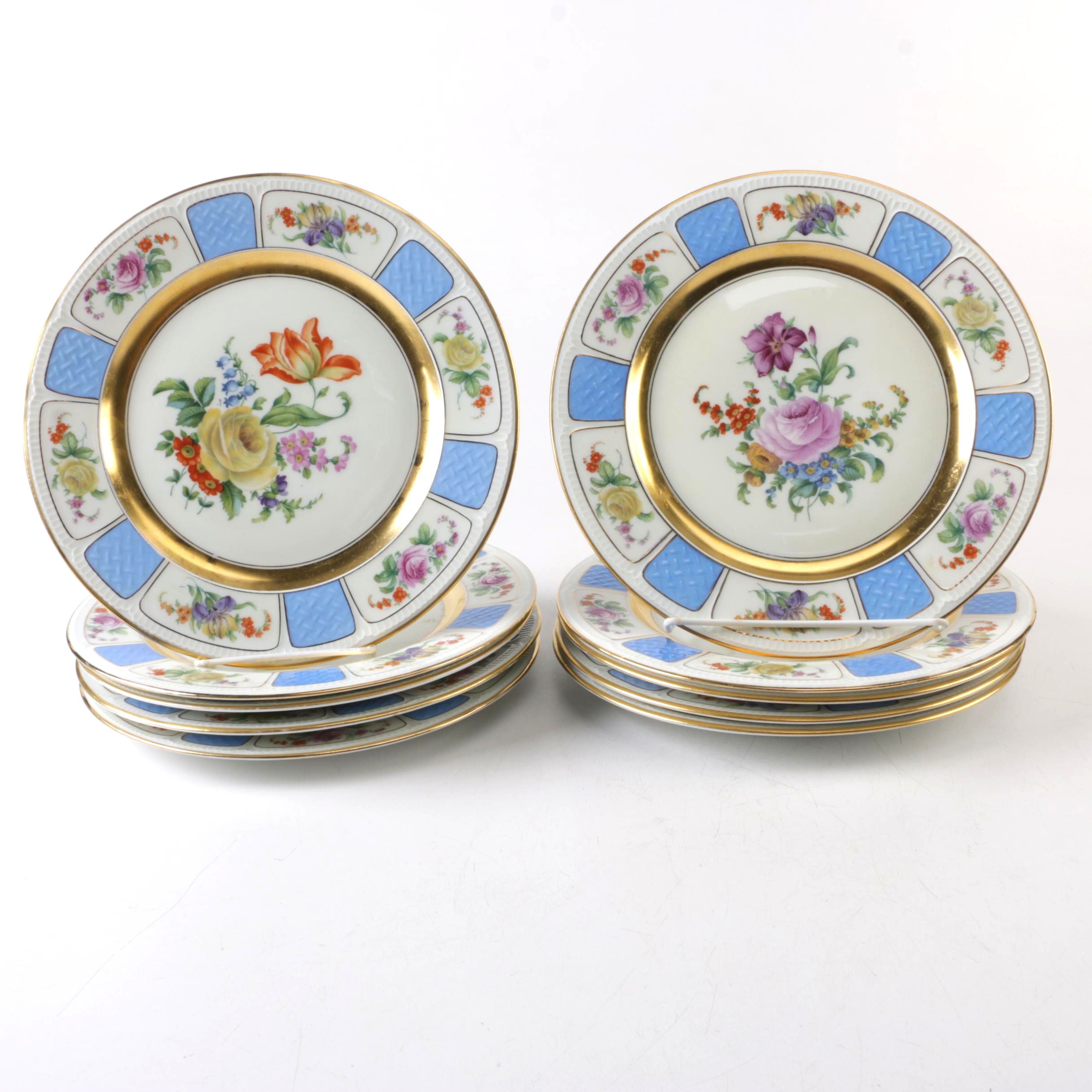 Black Knight Czech Porcelain Plates