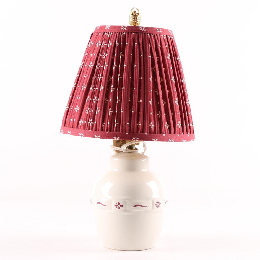 Longaberger Pottery Table Lamp