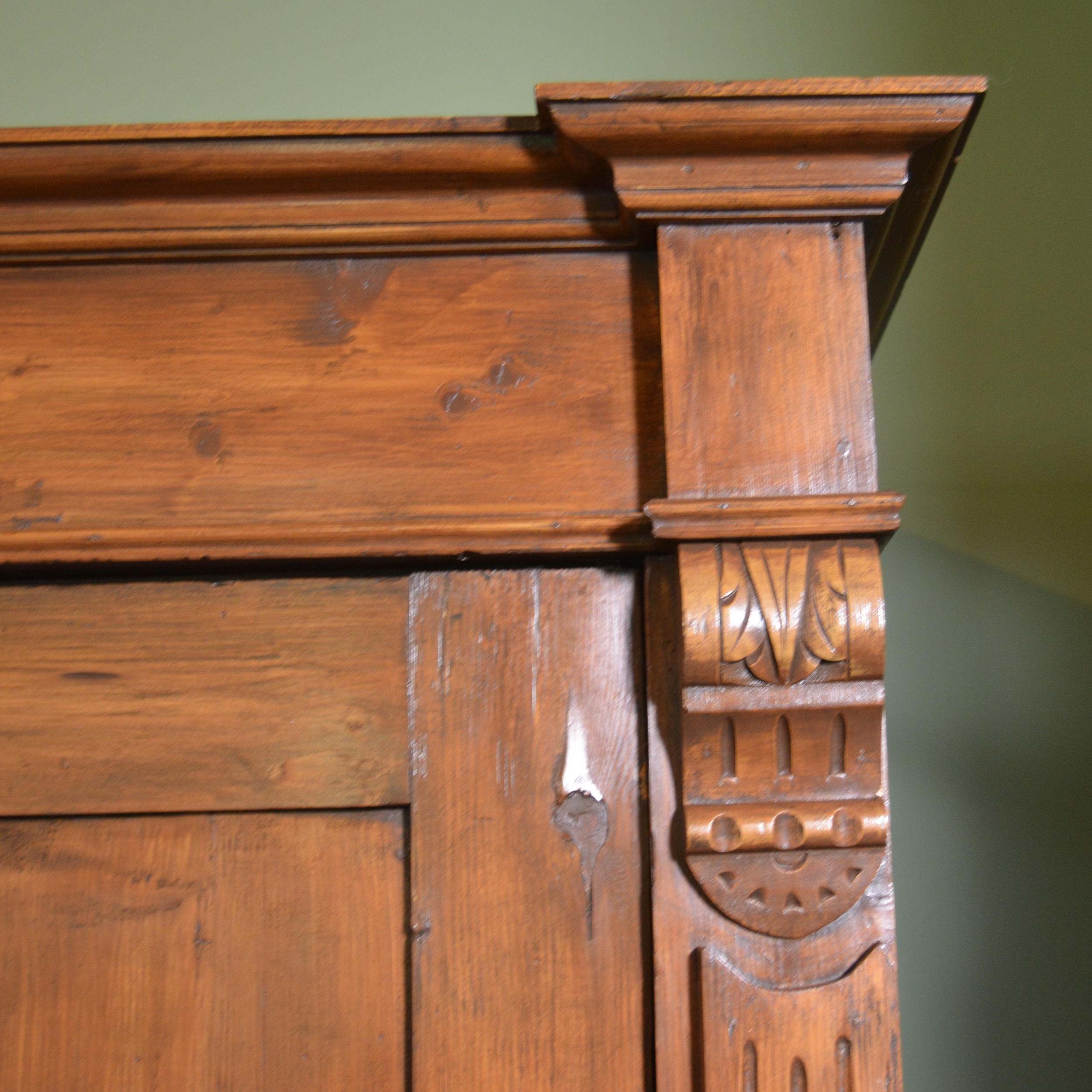 Antique Pine Armoire From English Traditions