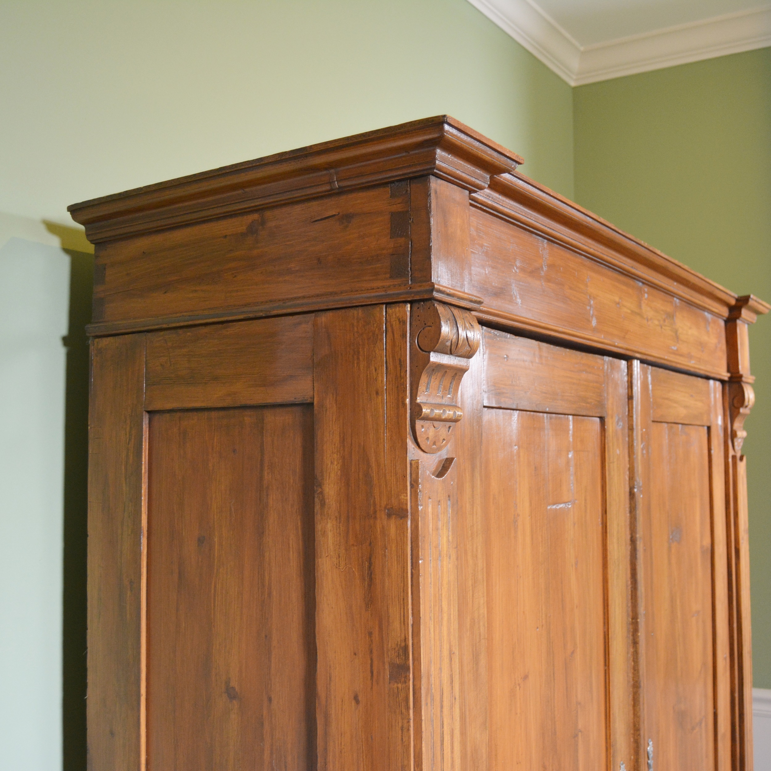 Antique Pine Armoire From English Traditions
