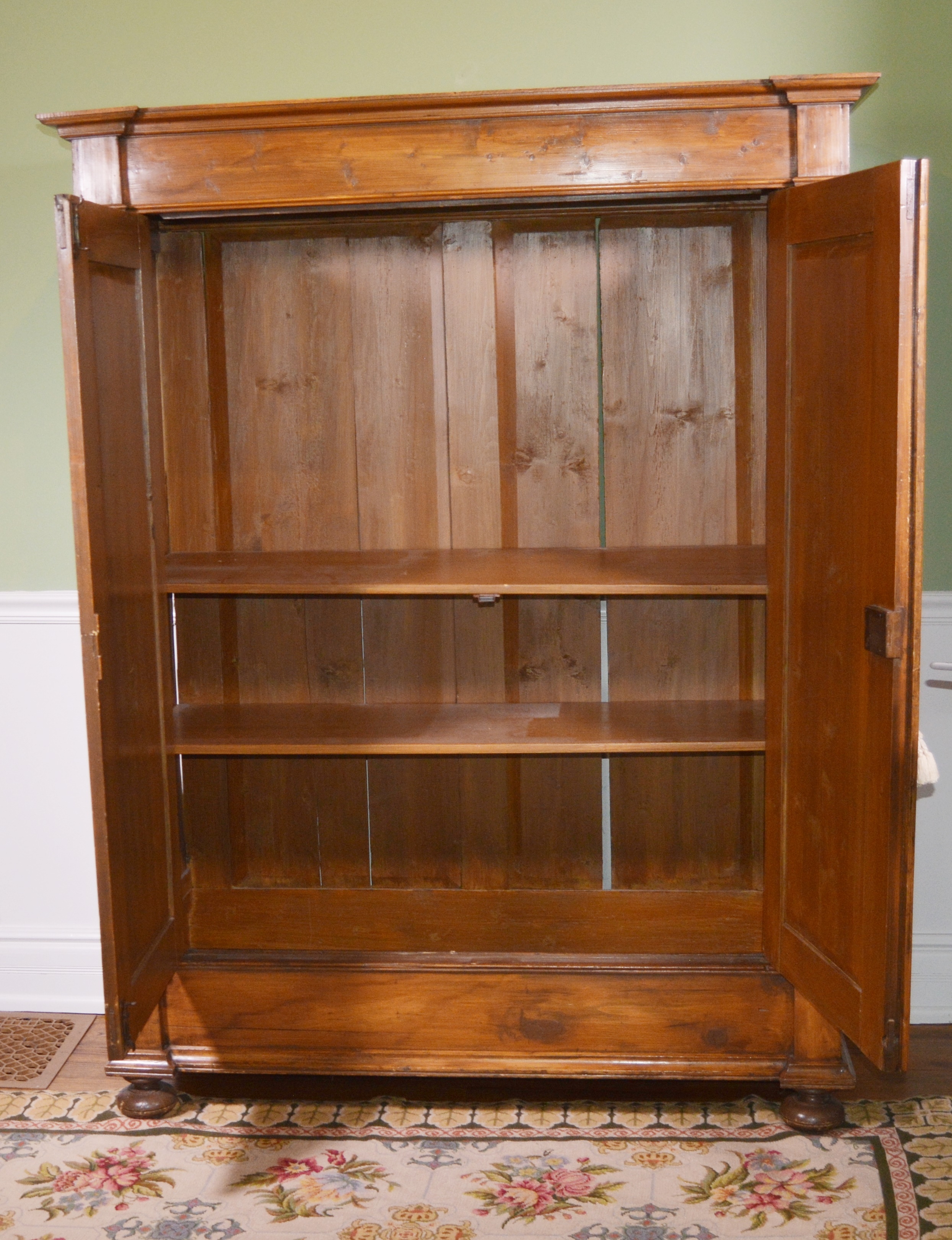 Antique Pine Armoire From English Traditions