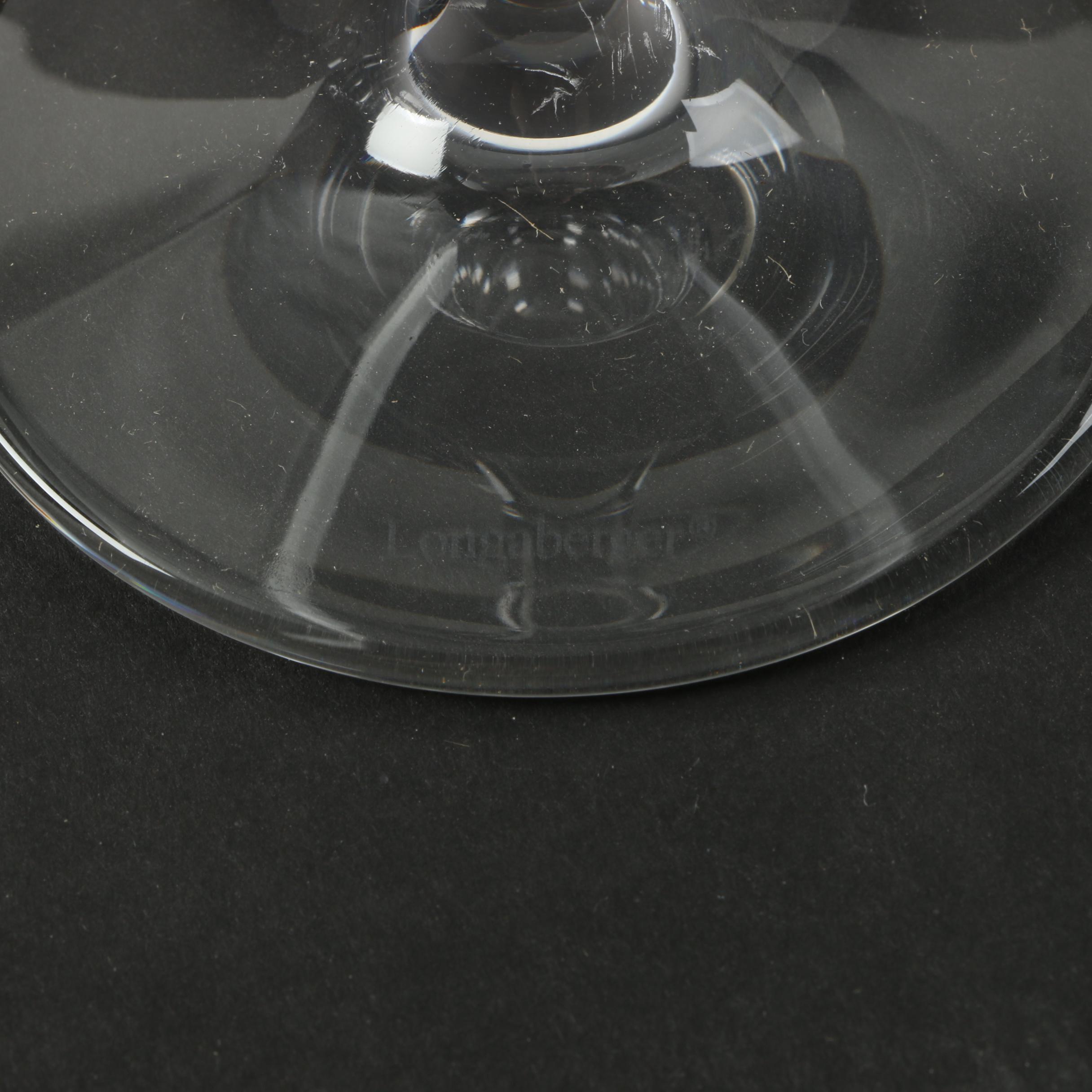 Longaberger "Tritan" Tabletop Crystal Stemware Goblets