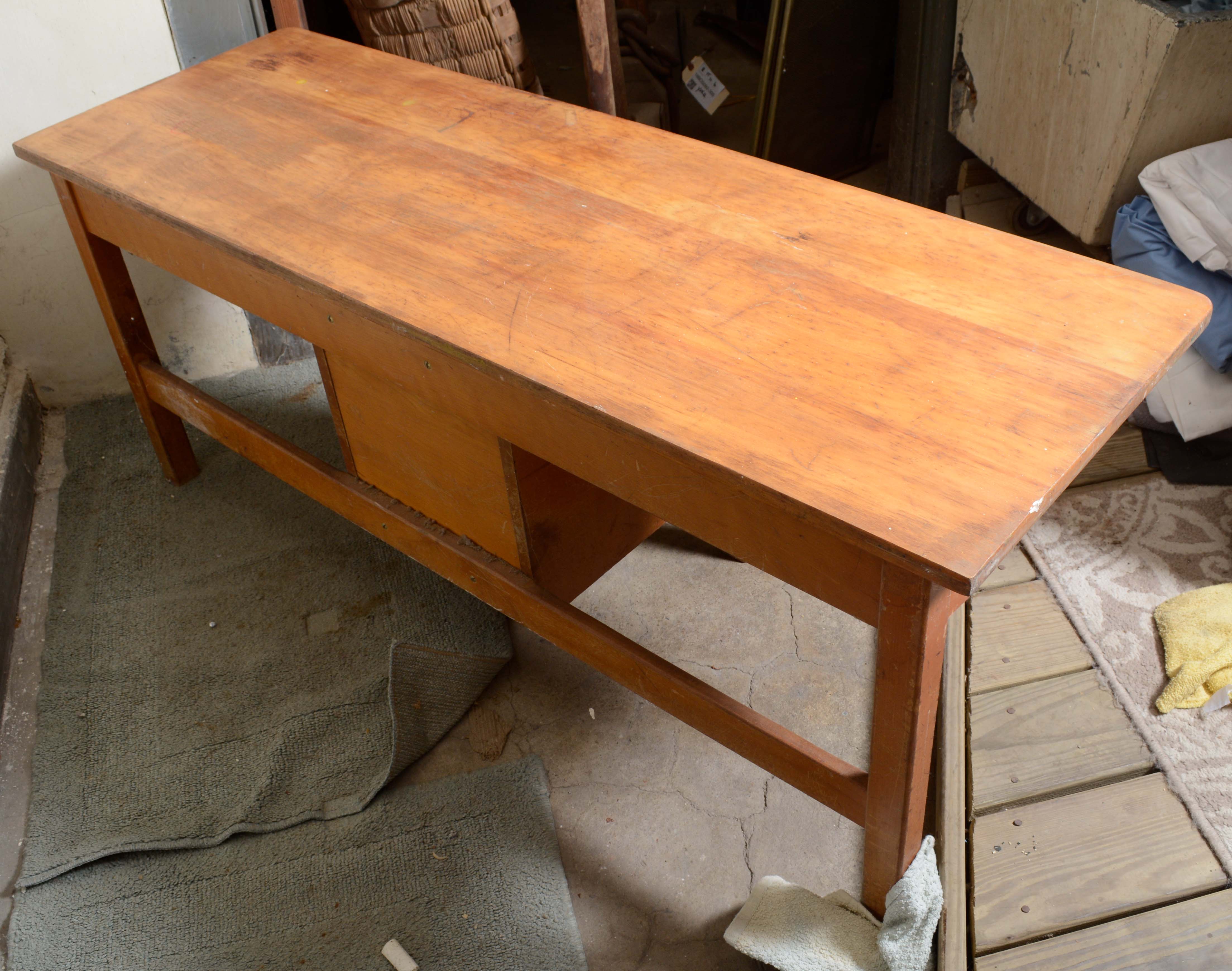 Wood Laundry Table