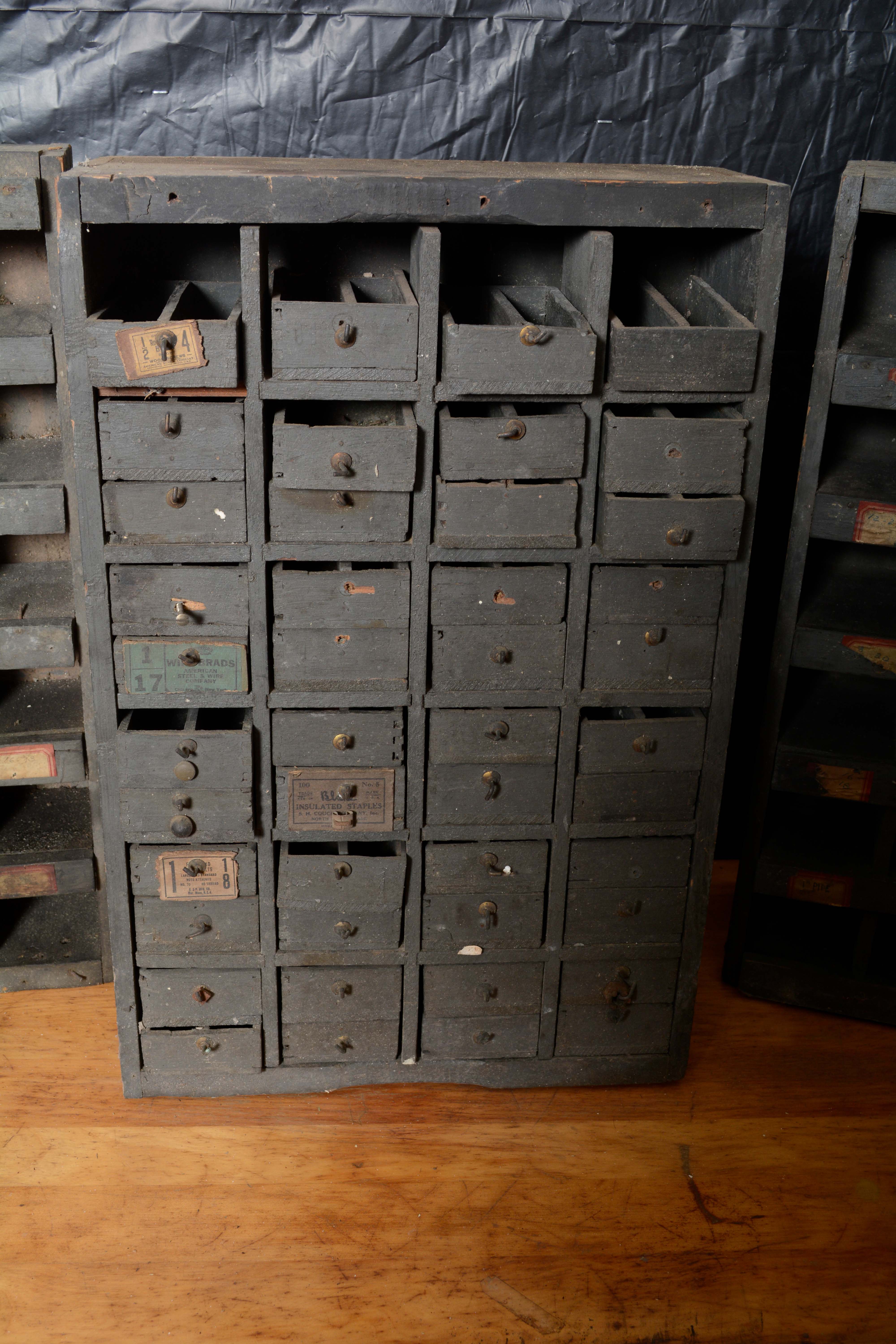 Three Hardware Cabinets