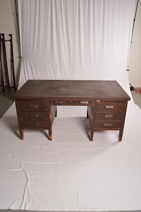 Vintage Kneehole Desk