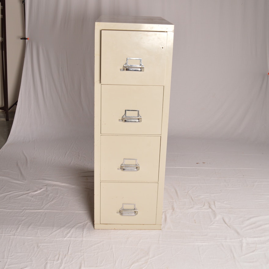 Metal Four-Drawer File Cabinet