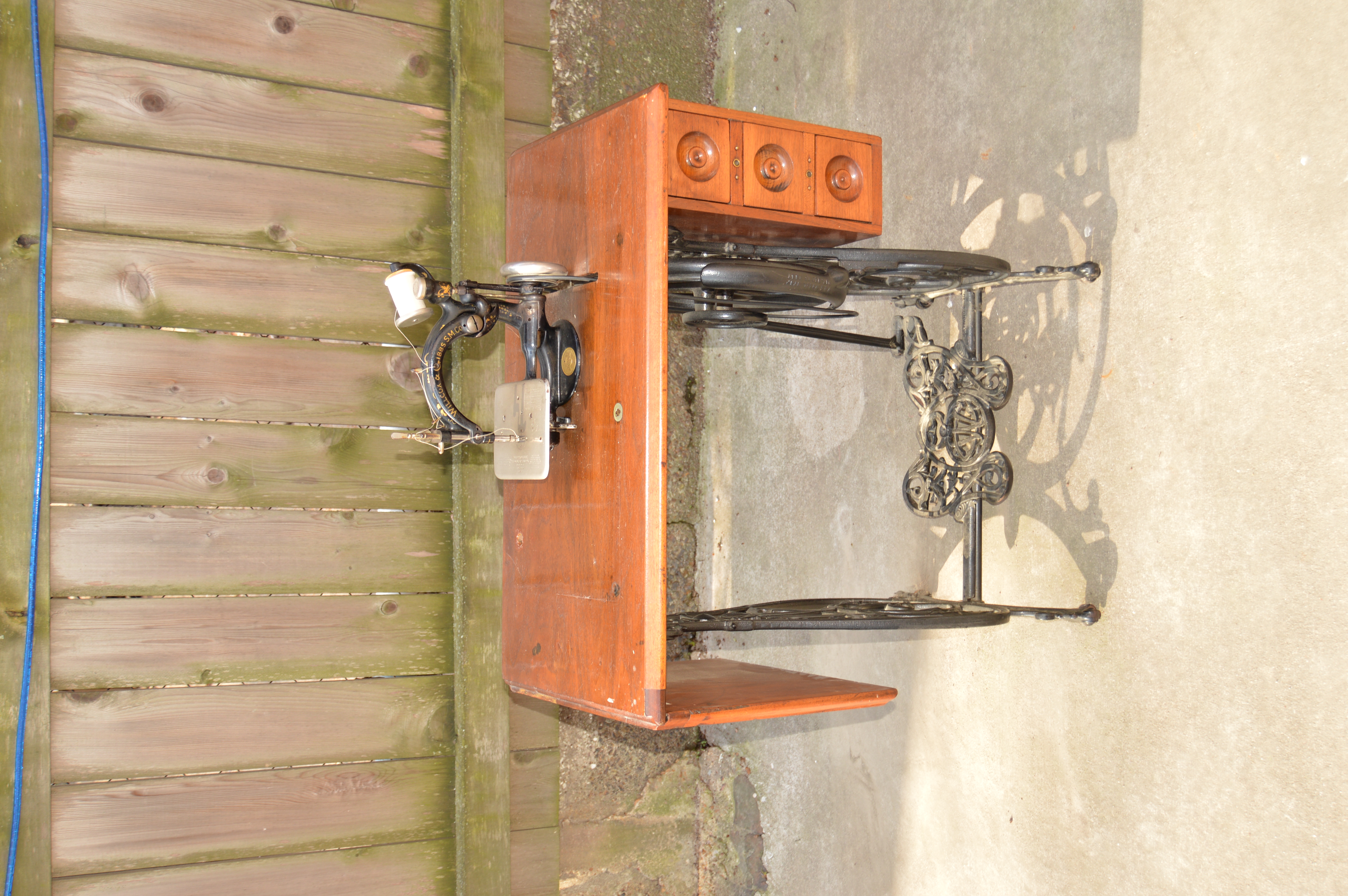 Antique Willcox & Gibbs Treadle Sewing Machine ca. 1894