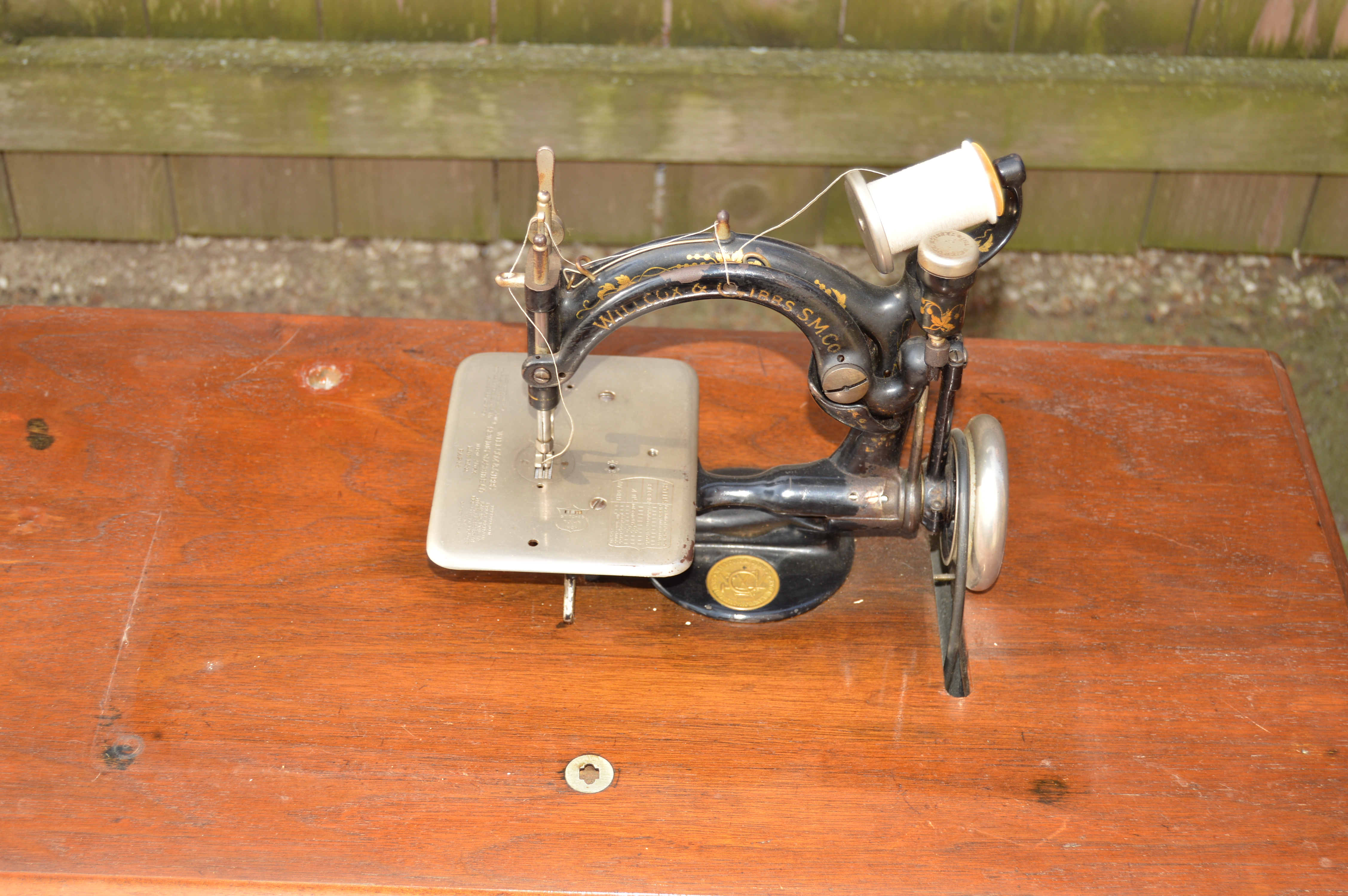 Antique Willcox & Gibbs Treadle Sewing Machine ca. 1894