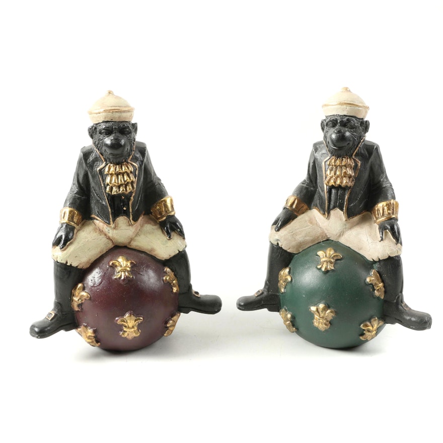 Decorative Monkey on a Ball Figurines by Sterling Industries