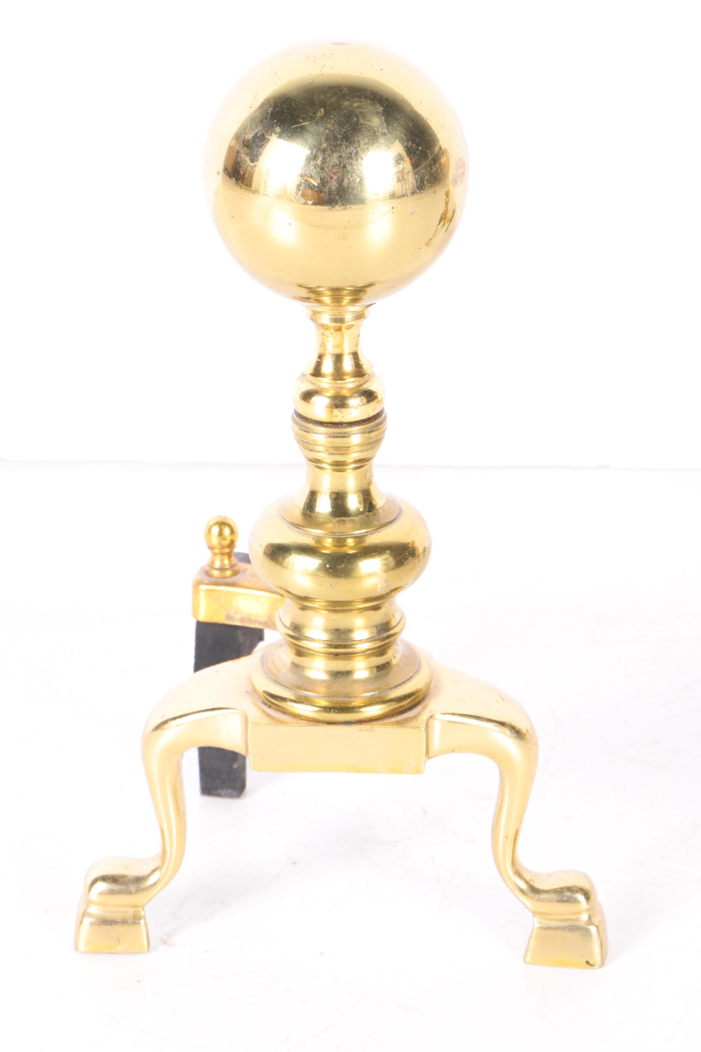 Brass Fireplace Andirons