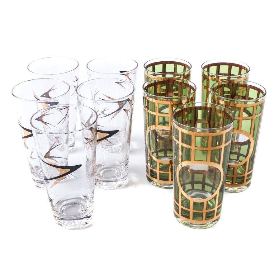 Vintage Mid Century Drinkware Including Cera