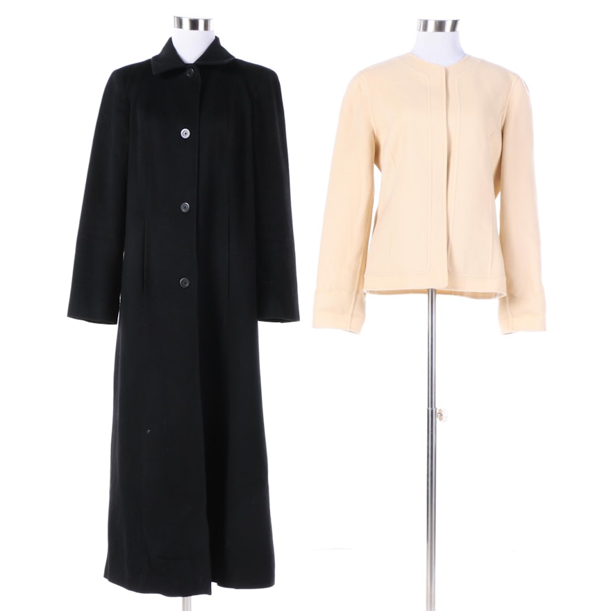 Women's Katharine Kelly and Linda Allard Ellen Tracy Wool Coat and Jacket