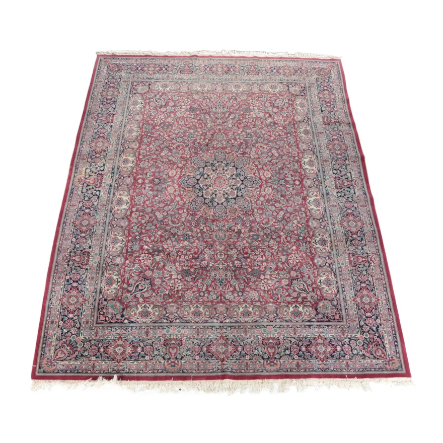 Finely Hand-Knotted Turkish Hereke Silk Blend Room Size Rug