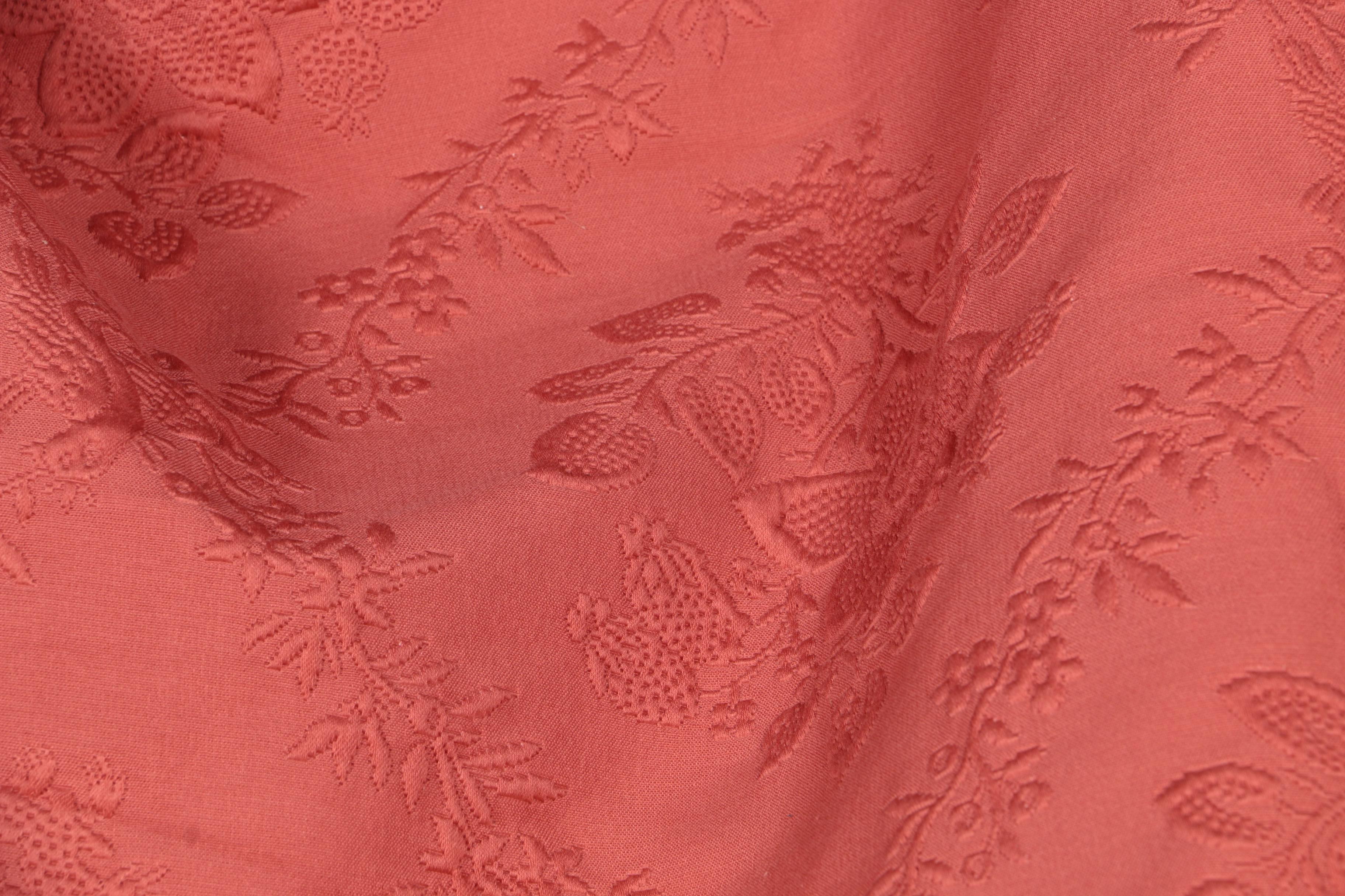 Red Curtain Panels with Hanging Bars