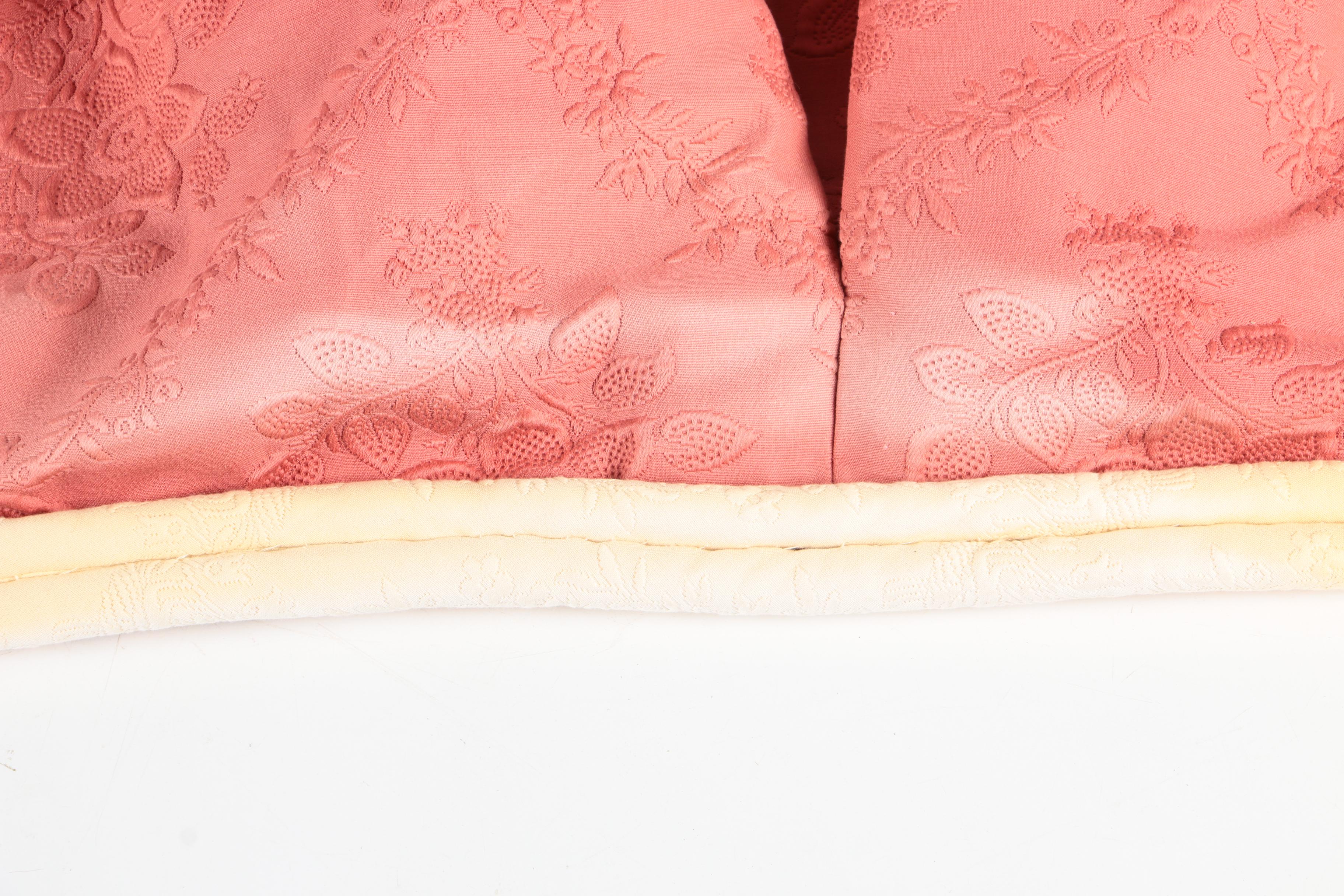 Red Curtain Panels with Hanging Bars