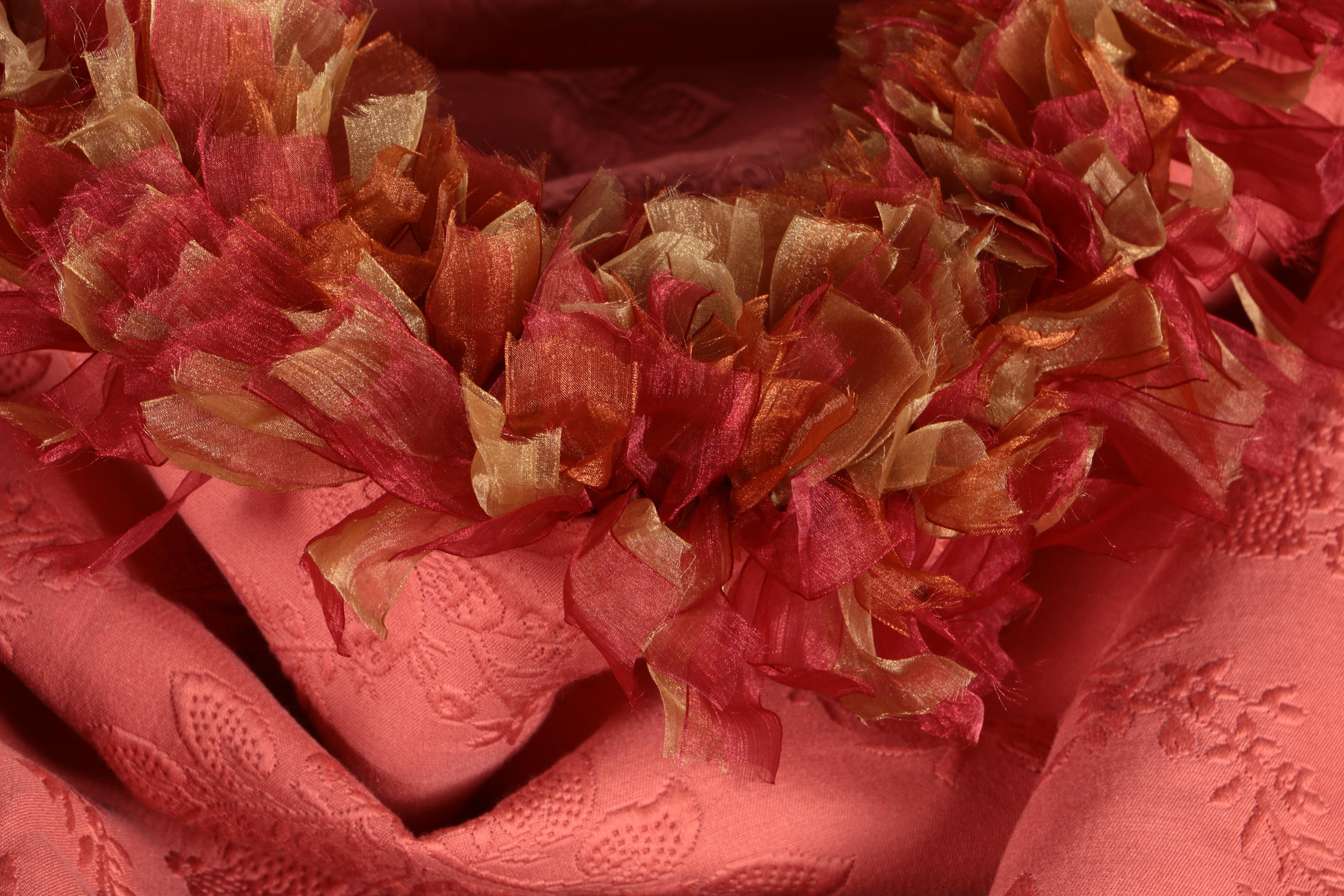 Red Curtain Panels with Hanging Bars