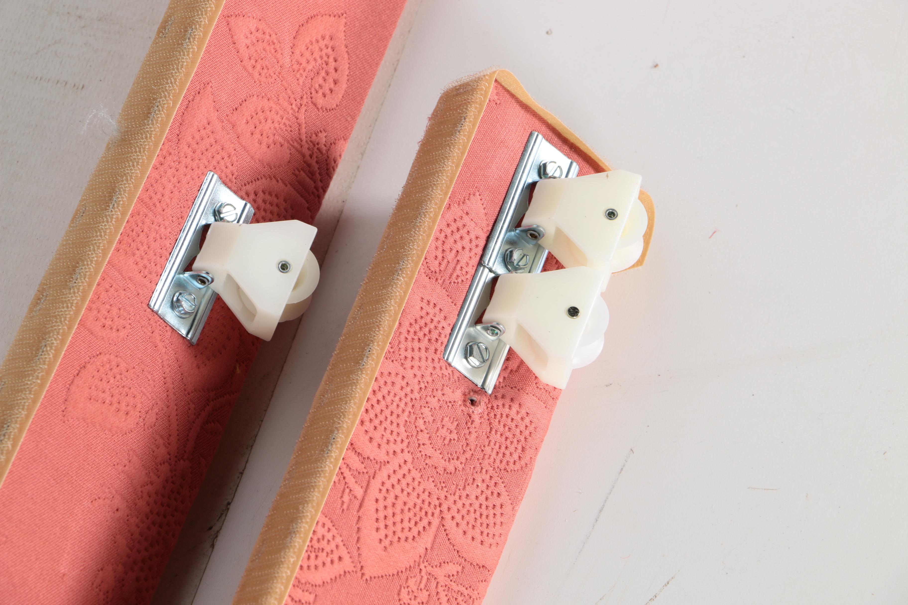 Red Curtain Panels with Hanging Bars