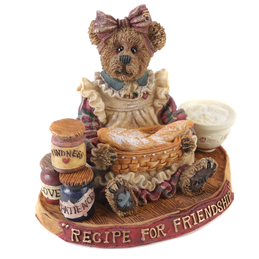 Longaberger Boyds Bears and Friends "Recipe for Friendship" Figurine