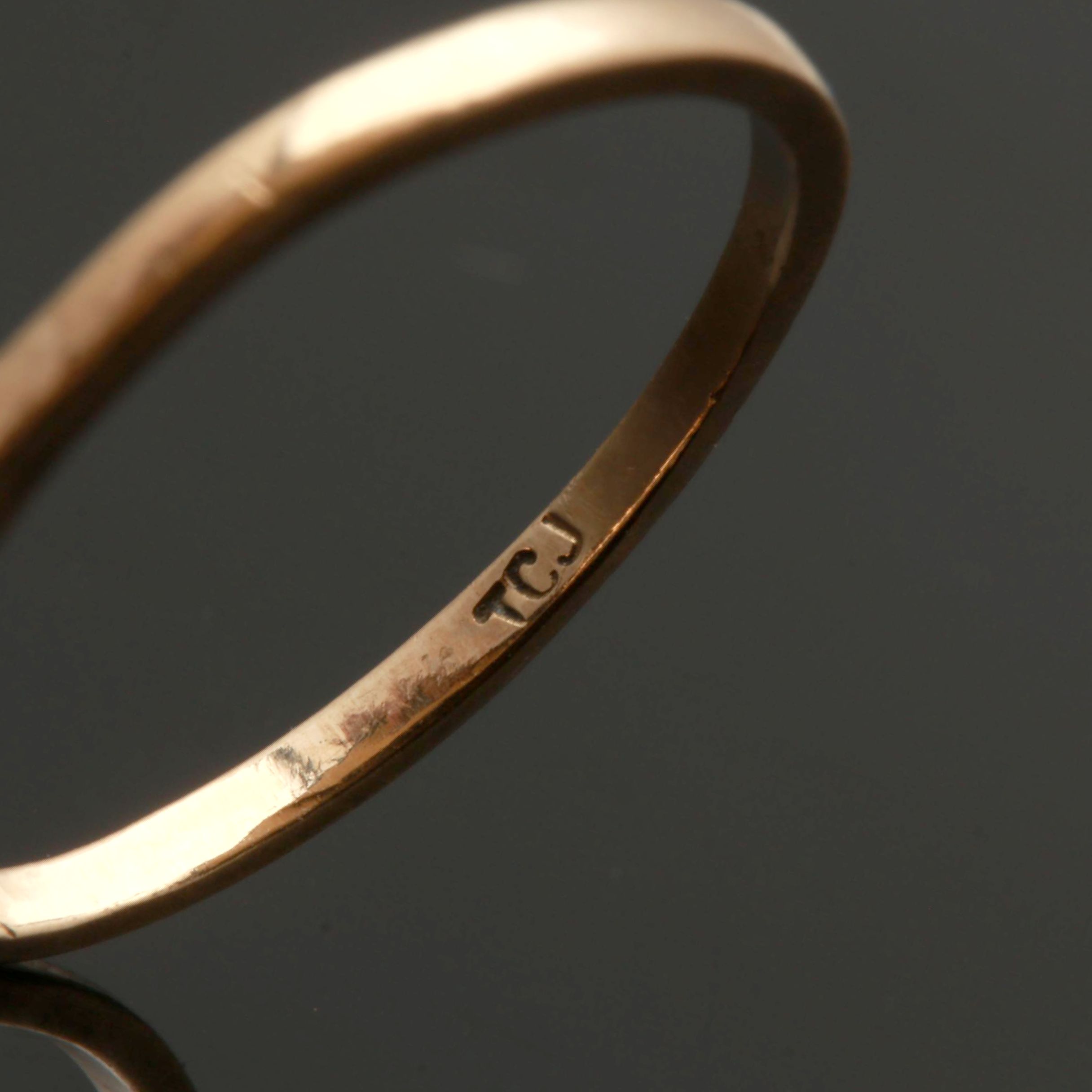 10K Yellow Gold Cultured Pearl and Synthetic Spinel Rings