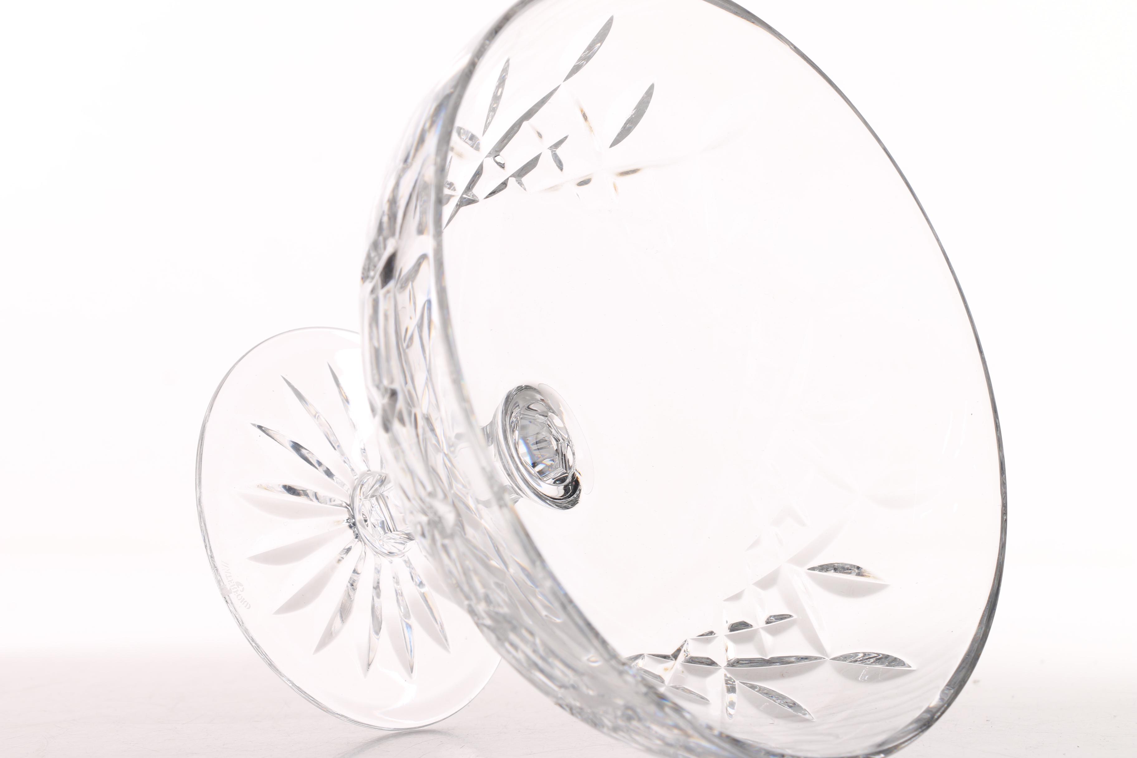 Waterford Crystal and American Brilliant Period Cut Glass Compotes