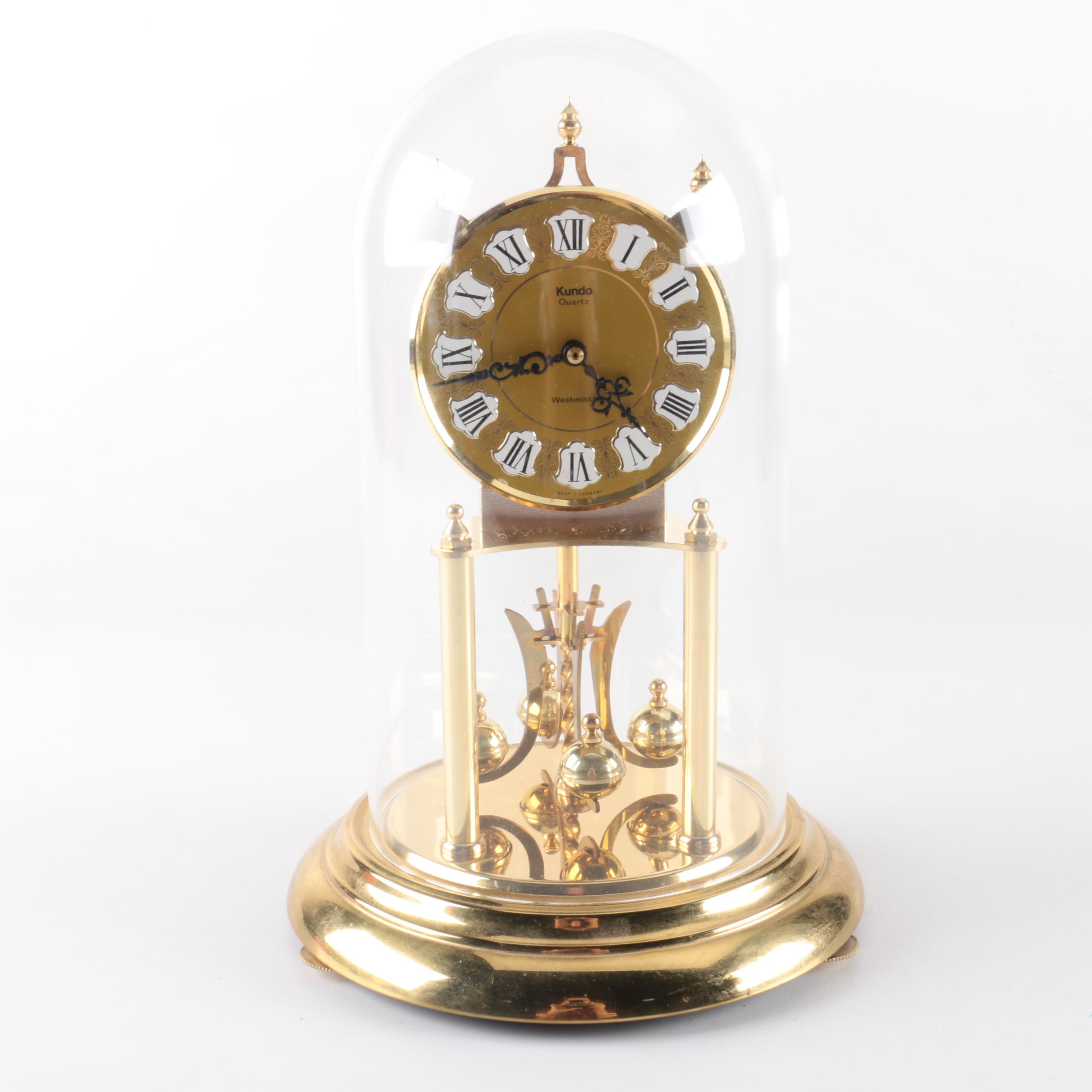 Kundo German Quartz Anniversary Clock with Chimes