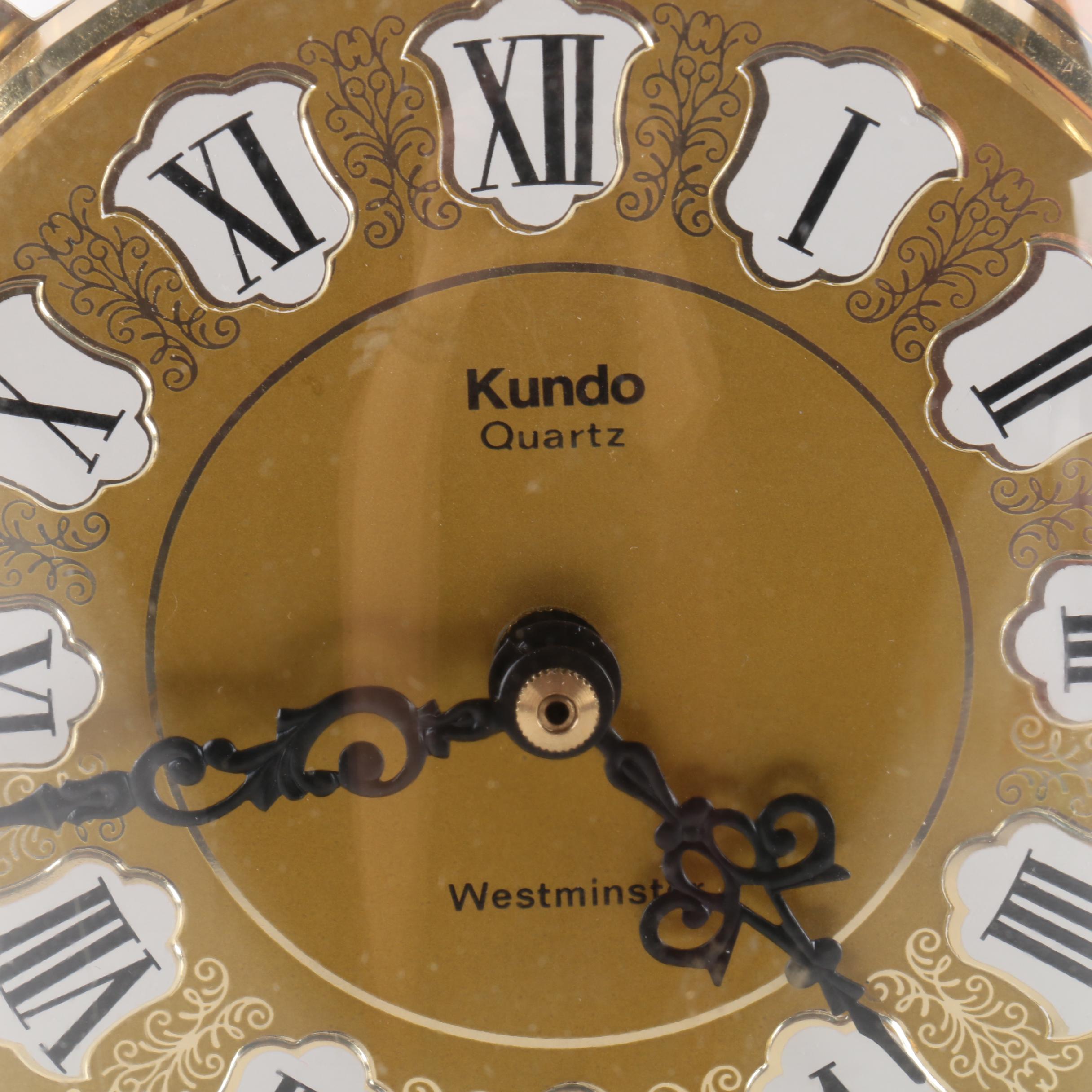 Kundo German Quartz Anniversary Clock with Chimes