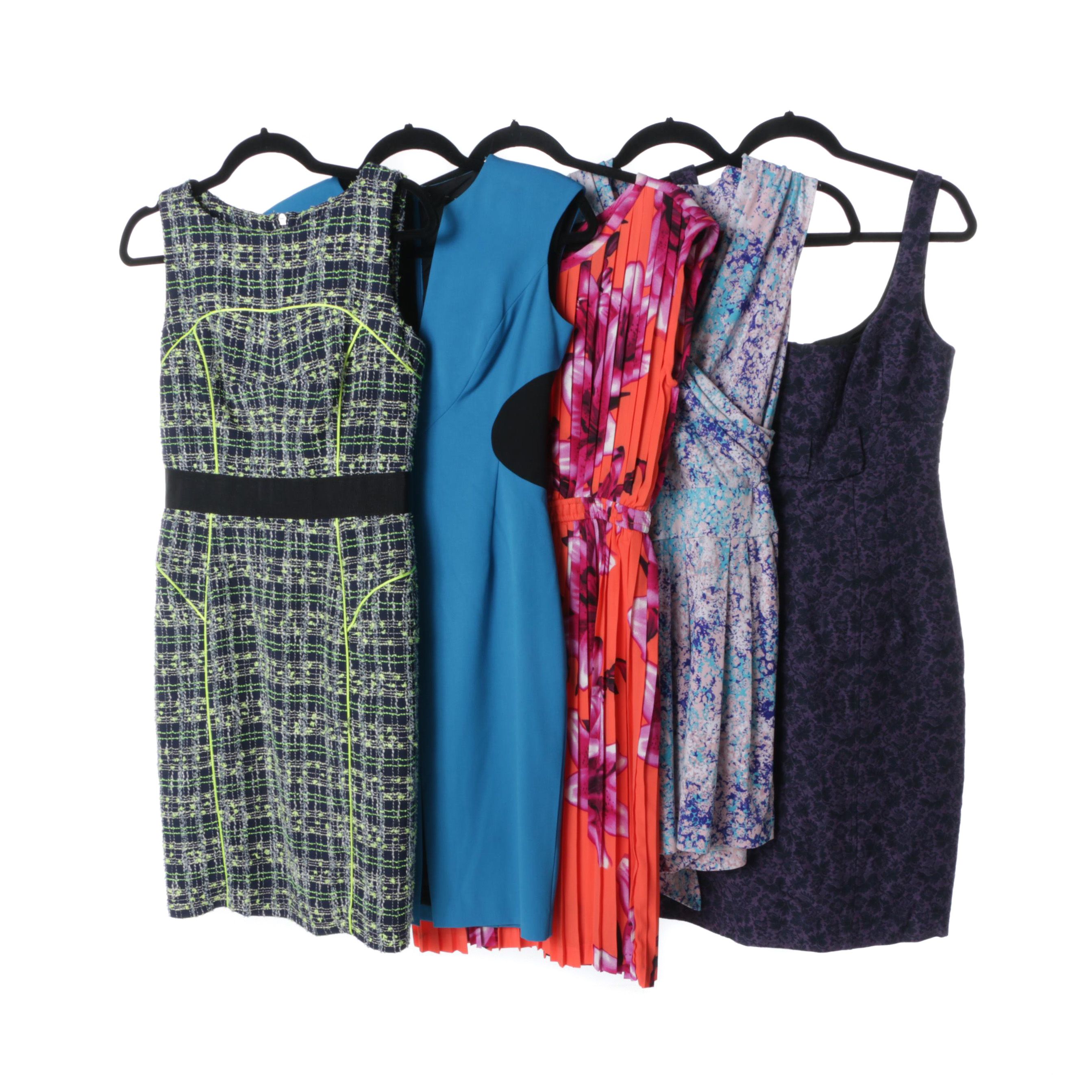 Contemporary Dresses Including Nanette Lepore, Black Halo, Milly, Baraschi