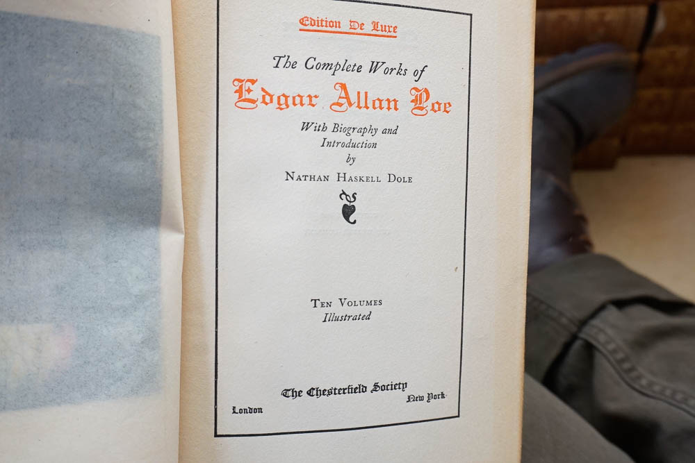 Early 20th C. Books Including "The Works of Edgar Allan Poe"