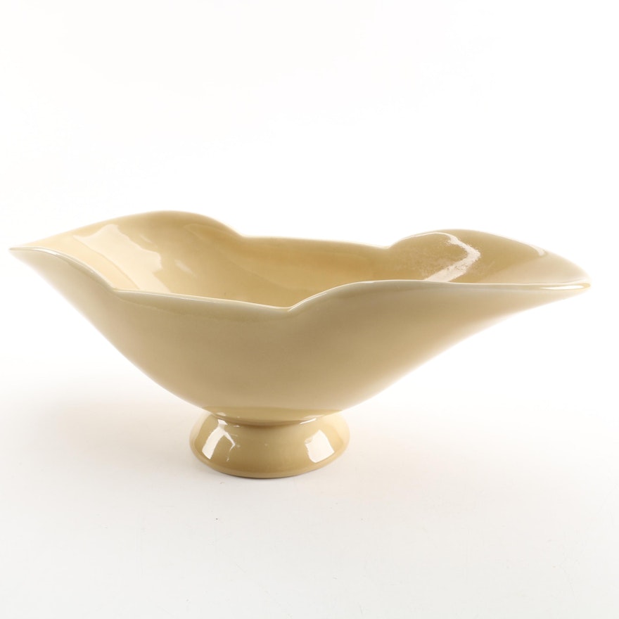 Rookwood Cream Glazed Ceramic Console Bowl