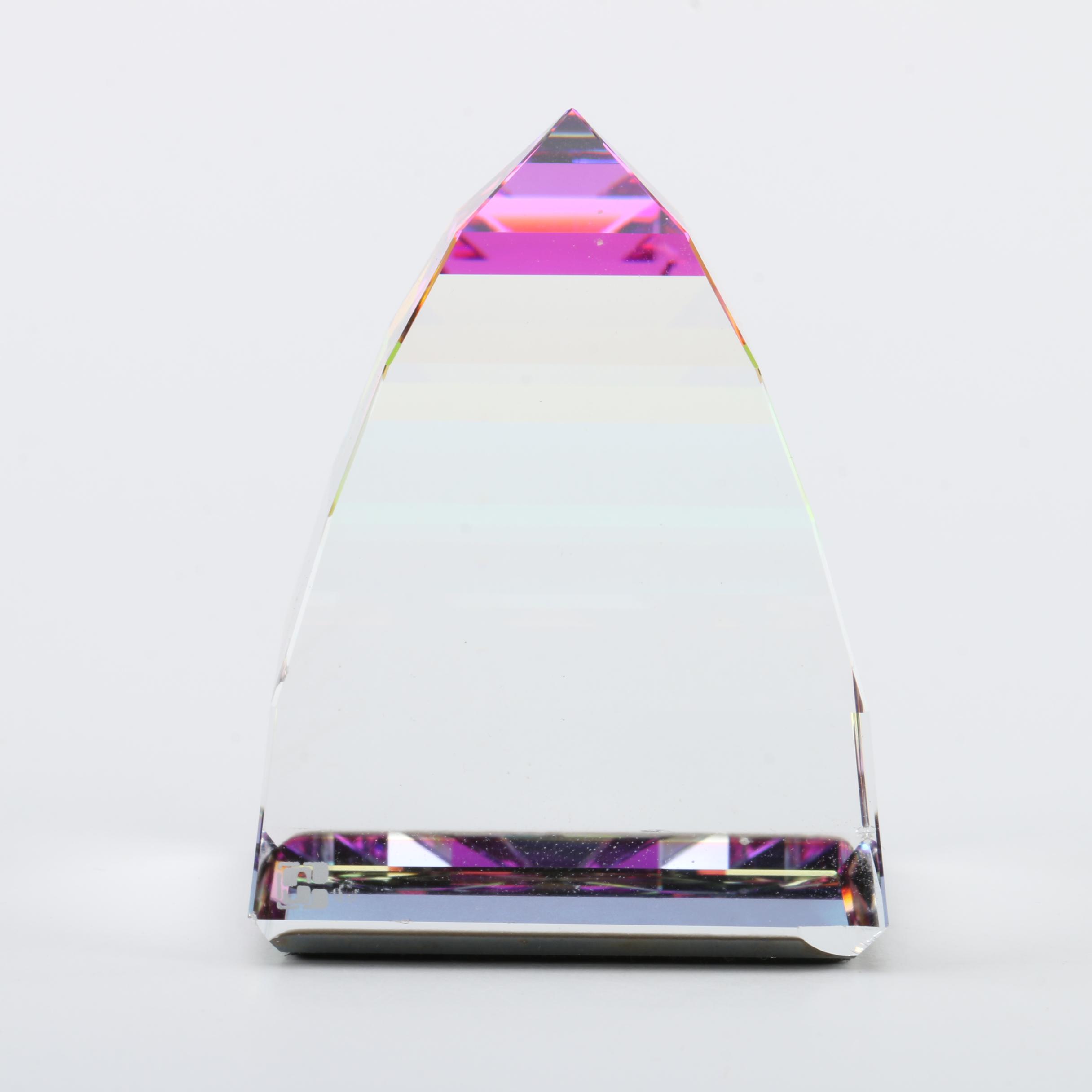 Swarovski Crystal Pyramid Paperweight
