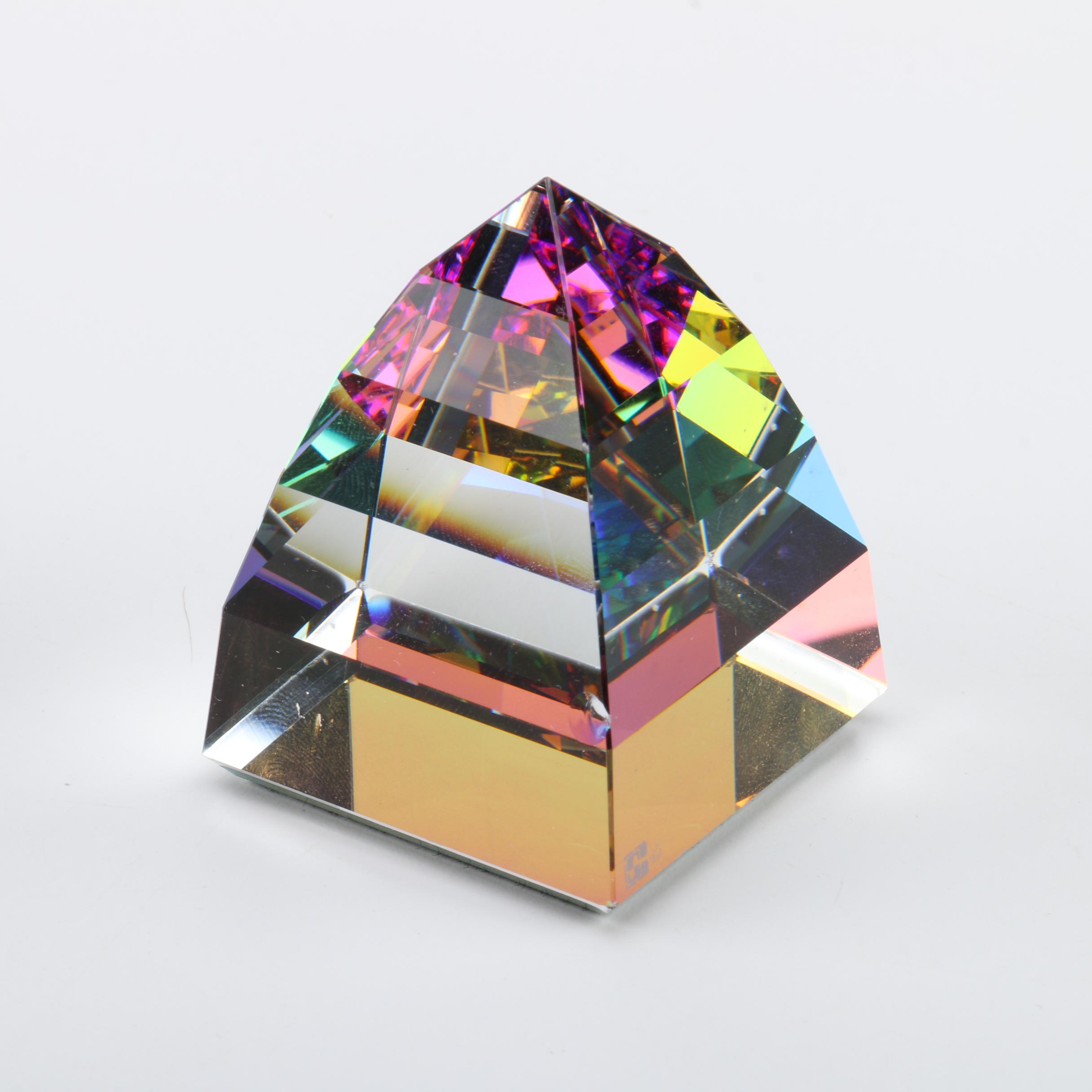 Swarovski Crystal Pyramid Paperweight