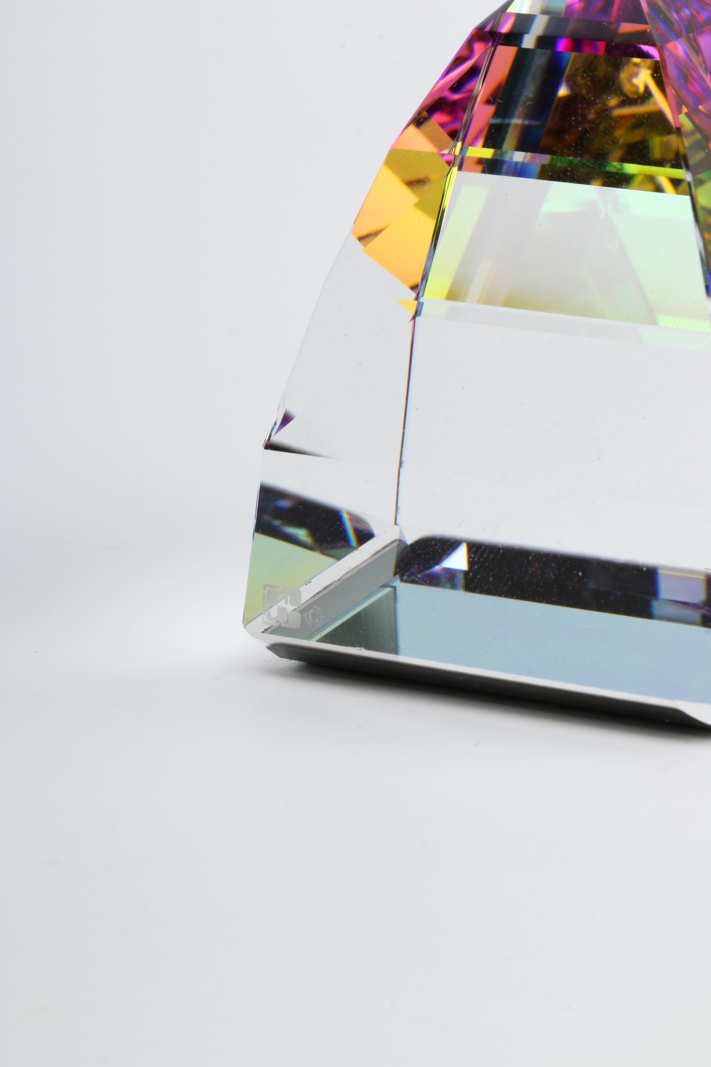 Swarovski Crystal Pyramid Paperweight