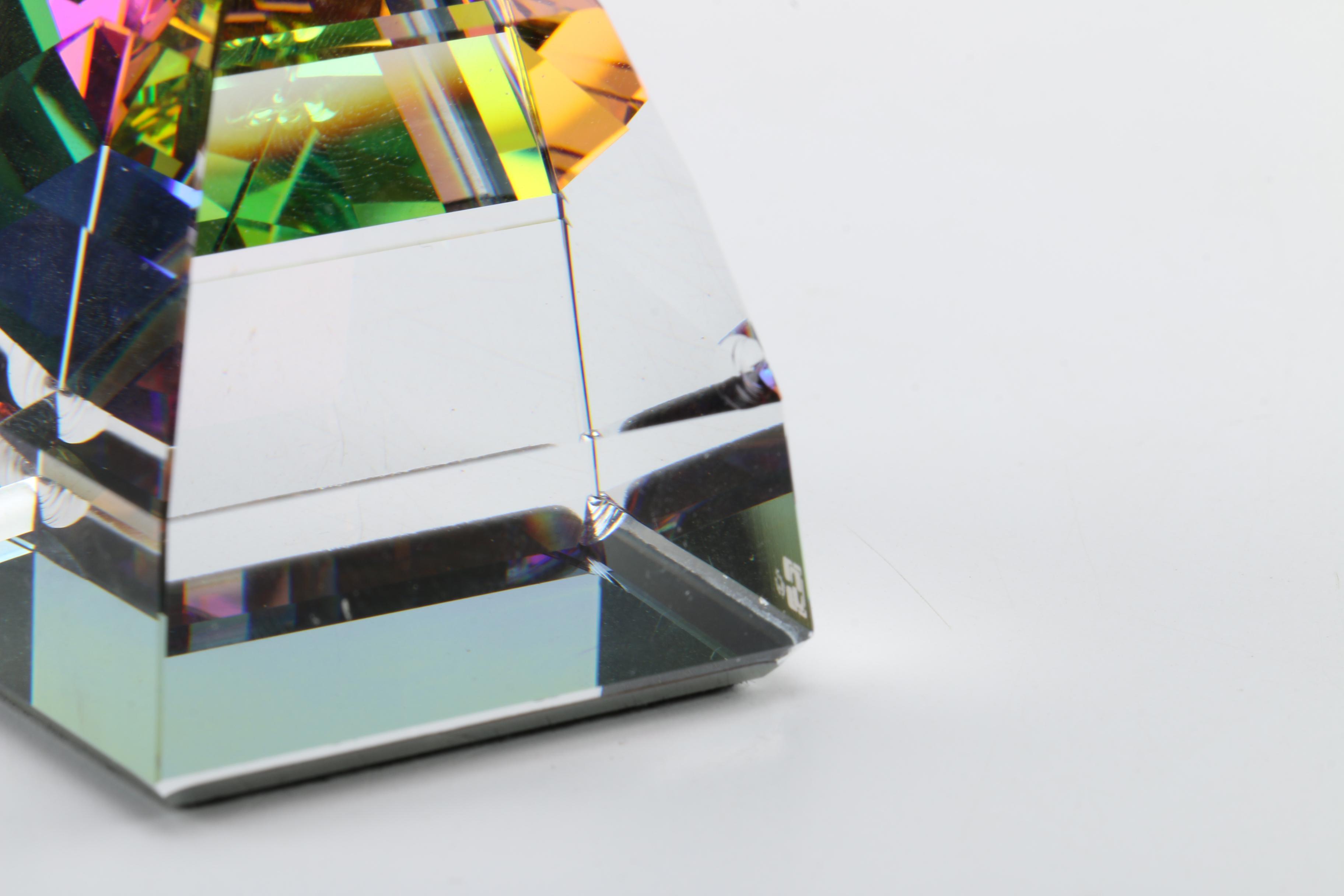 Swarovski Crystal Pyramid Paperweight
