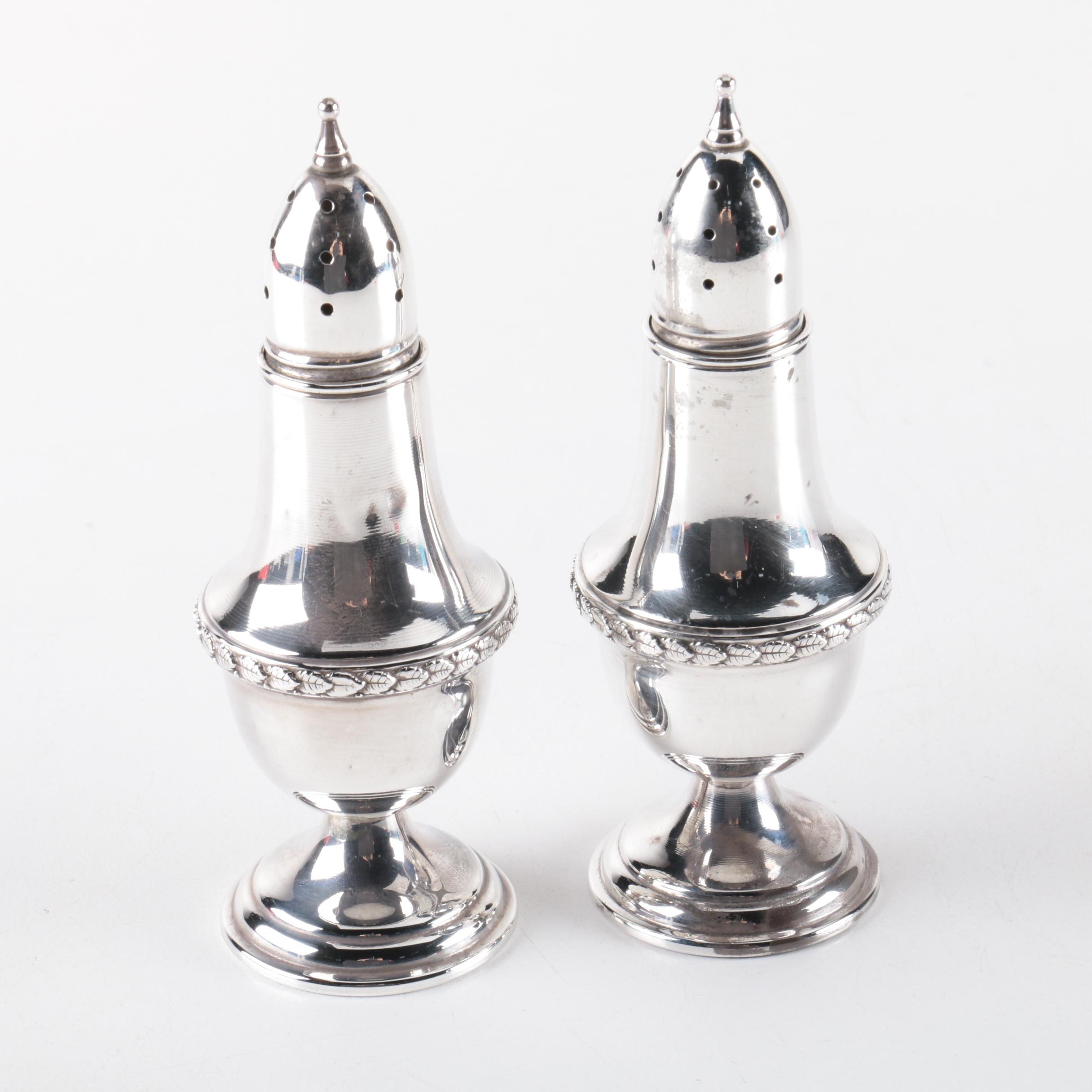 Mueck-Carey Co. Sterling Silver Salt and Pepper Shakers