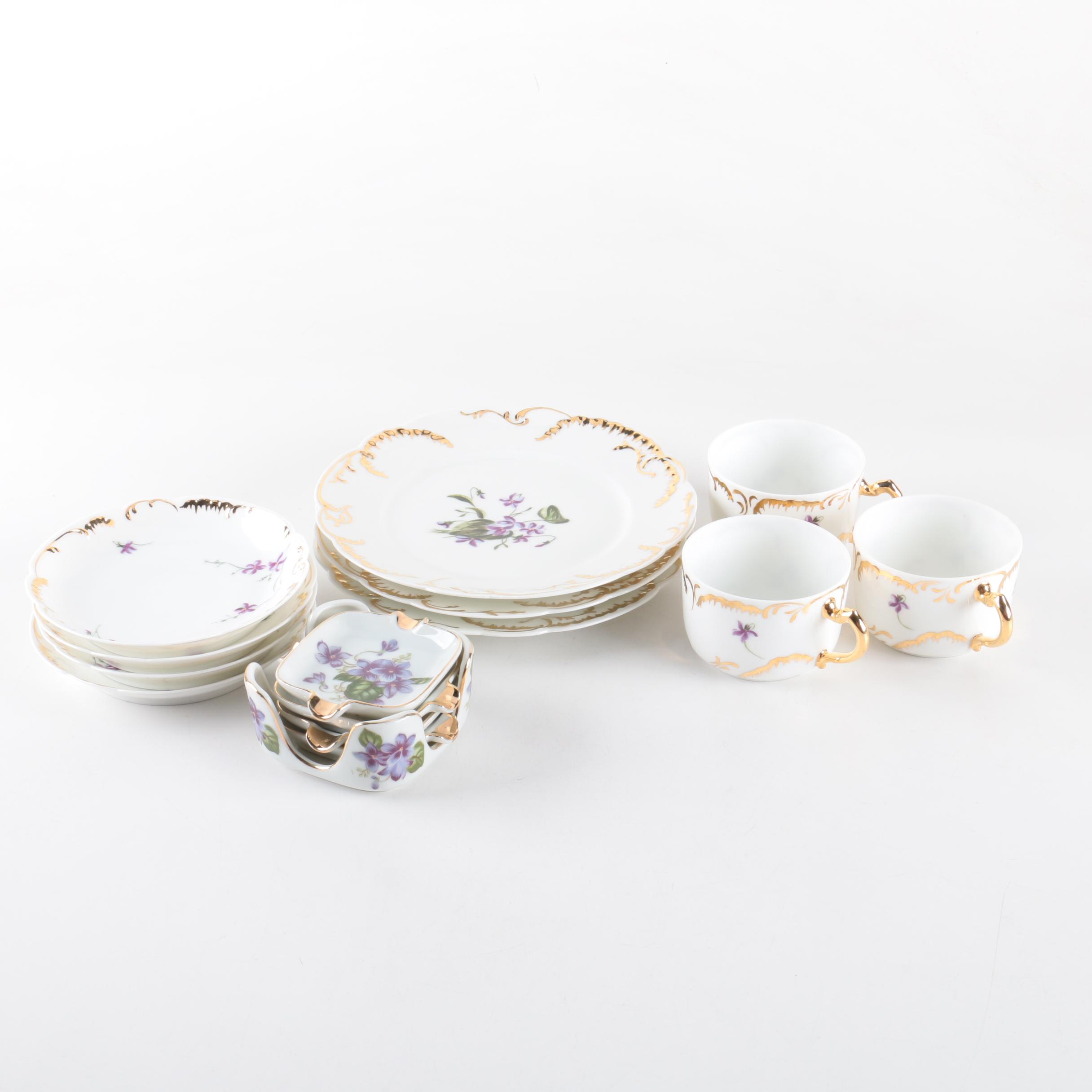 Antique Hand-painted Haviland Limoges Porcelain Tableware