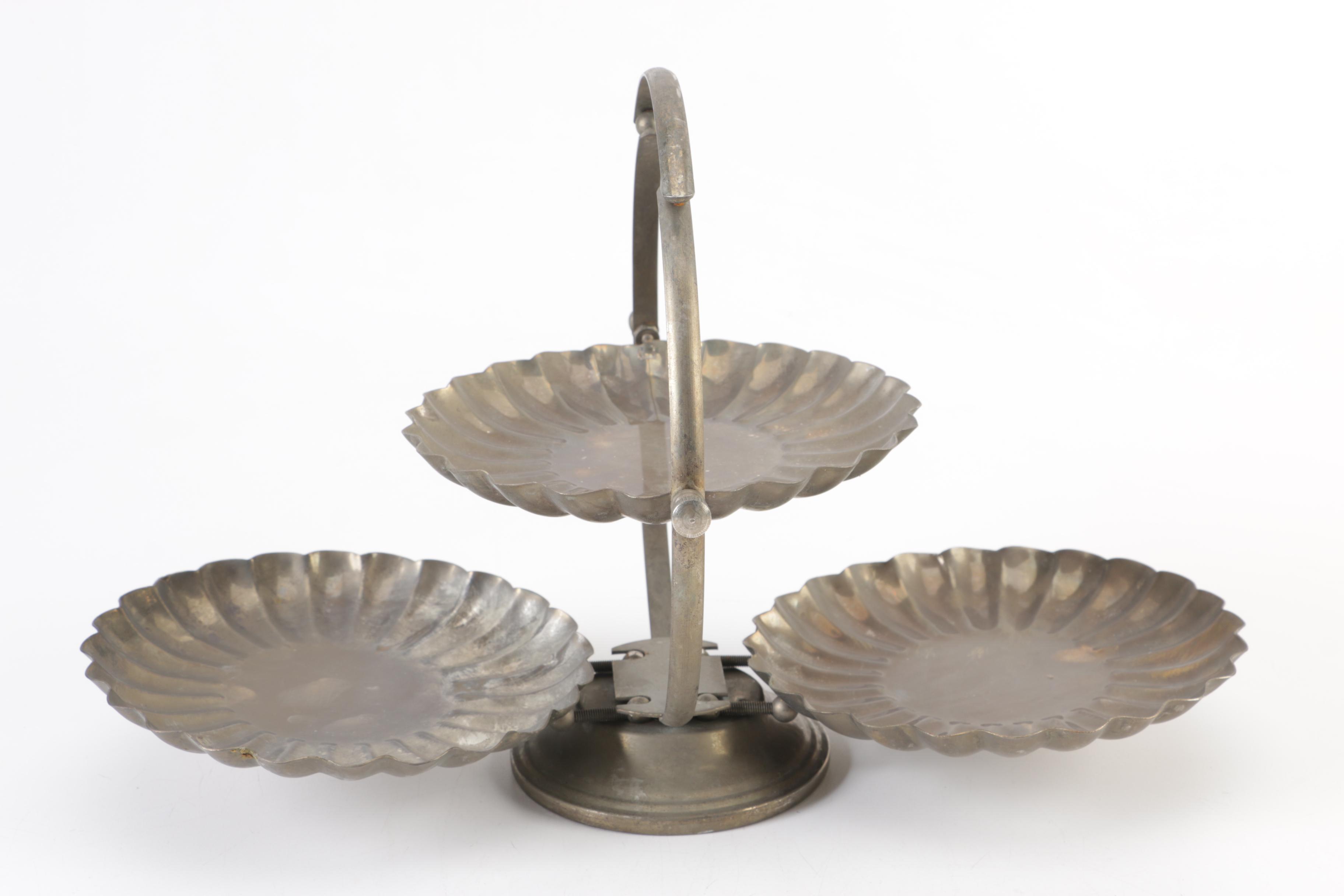 E.G. Webster & Son Silver Plate Teapot and Other Silver Plate Serveware