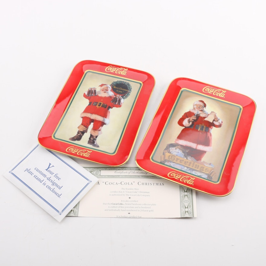 Limited Edition Coca-Cola Porcelain Trays