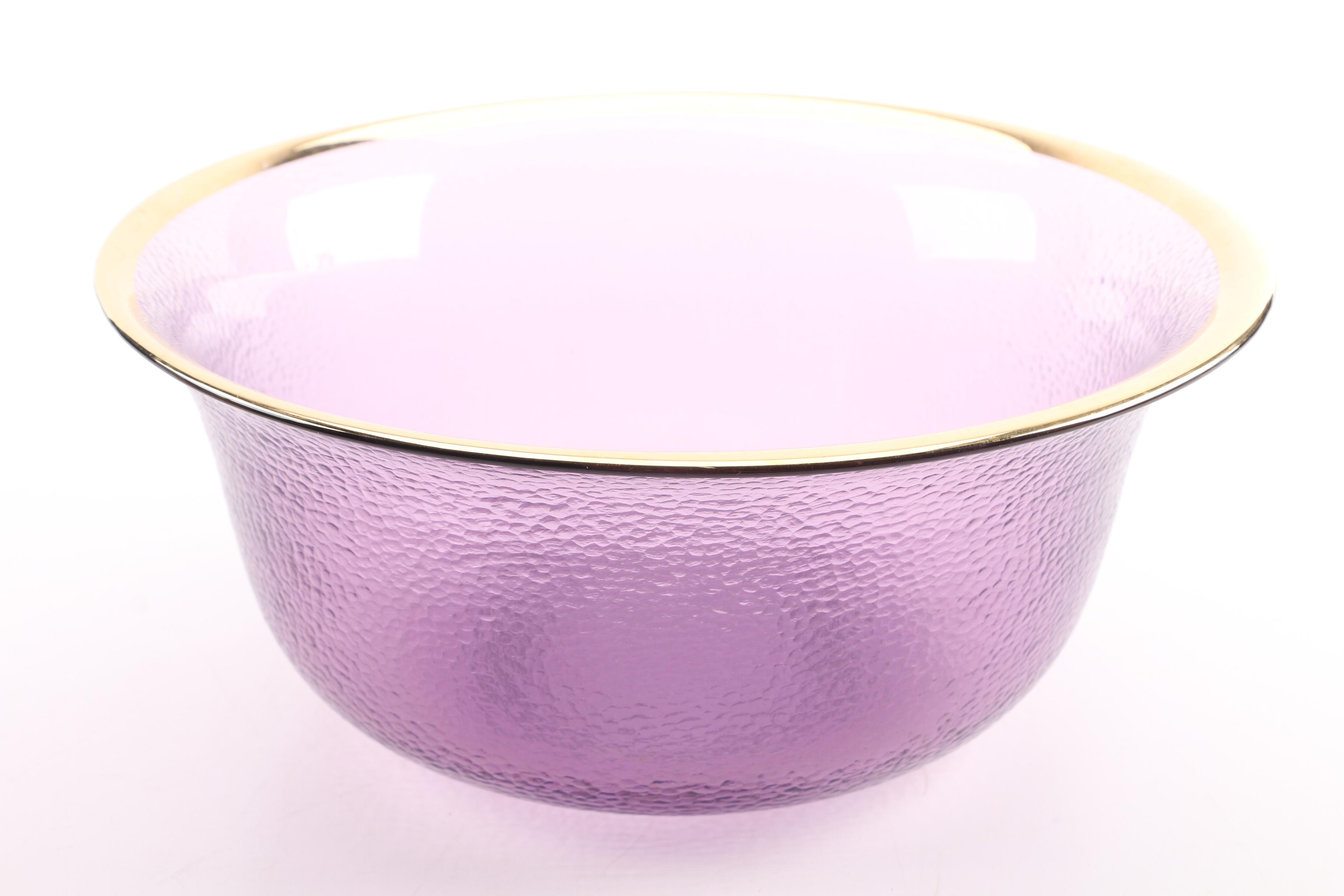 Colorful Glass Tableware Including Jeannette "Crackle Marigold" Candy Dishes