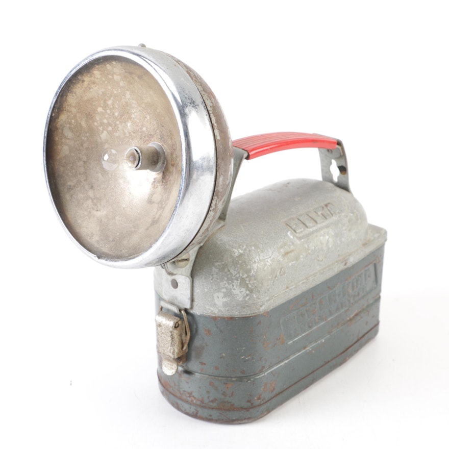 Vintage Metal Flashlight by Delta