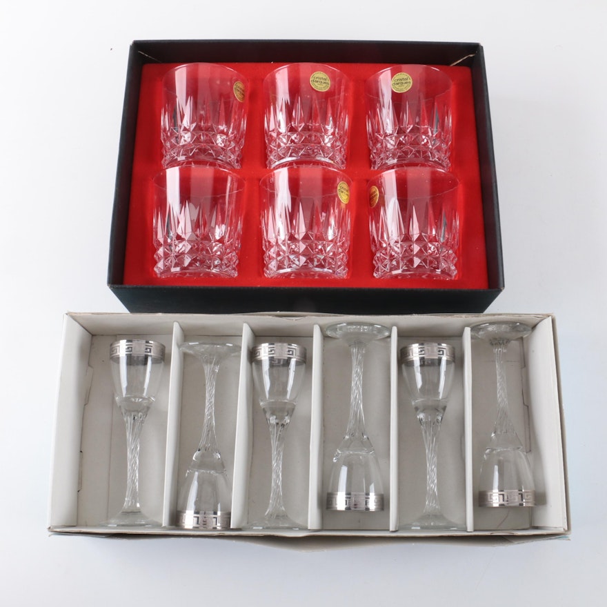 Cristal D'Arques Crystal Tumblers and Cordial Cups