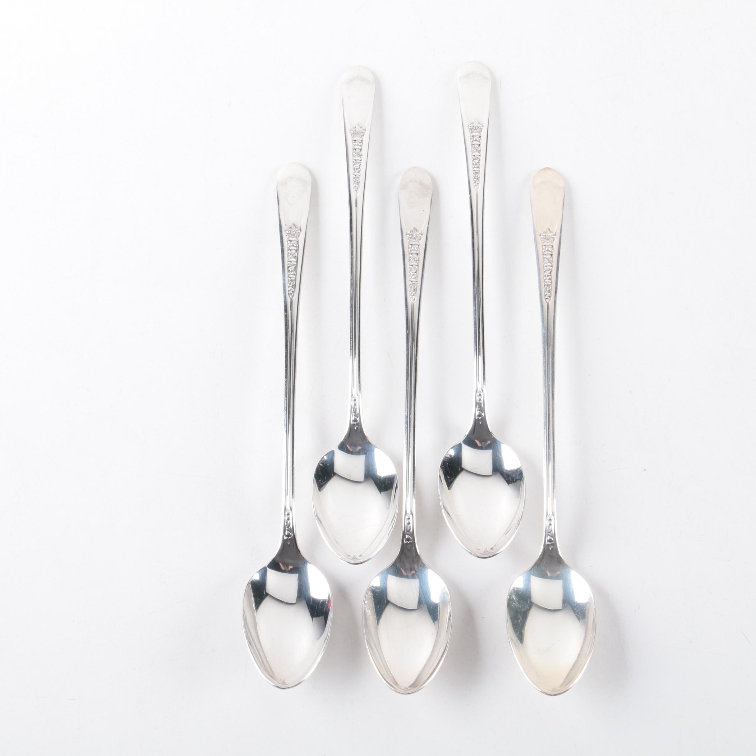 Wm. Rogers Mfg. Co. Silver Plate Iced Tea Spoons