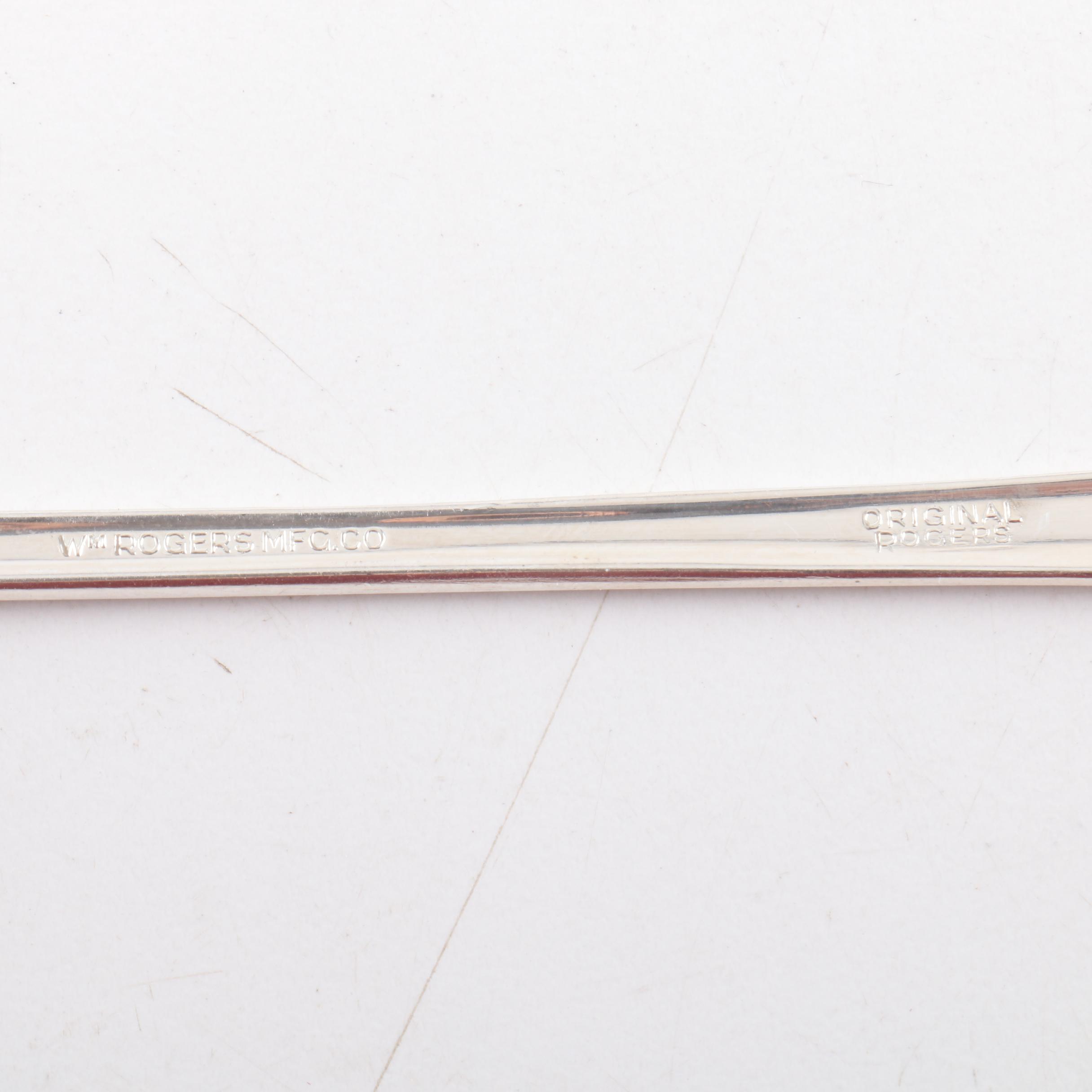 Wm. Rogers Mfg. Co. Silver Plate Iced Tea Spoons