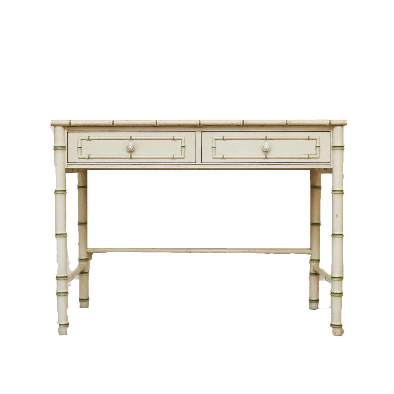 Vintage Thomasville "Allegro" Faux Bamboo Writing Desk