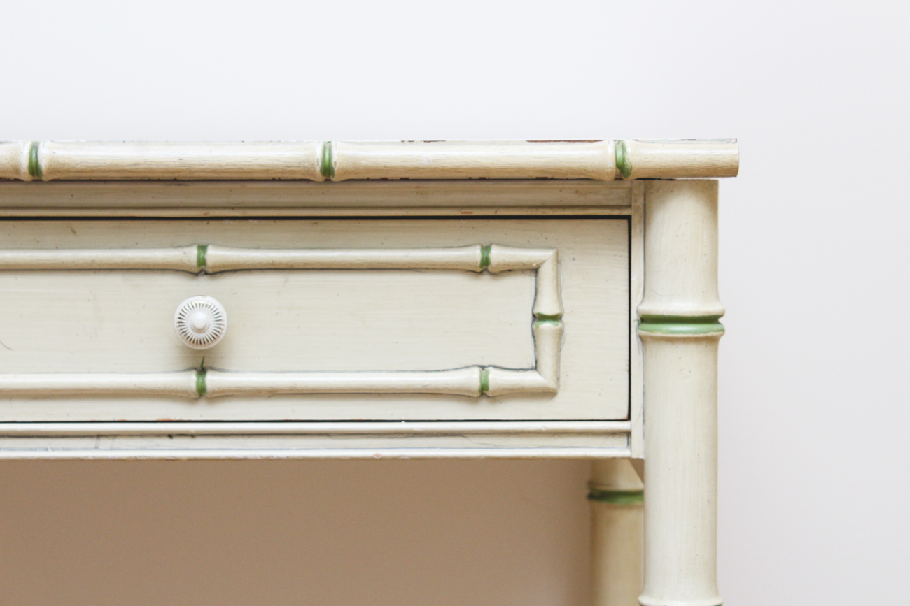 Vintage Thomasville "Allegro" Faux Bamboo Writing Desk