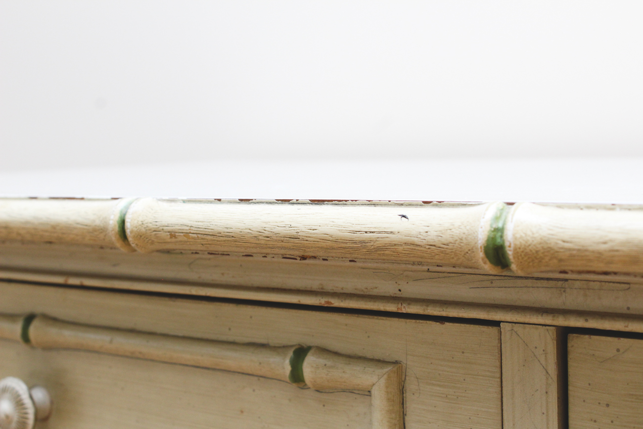 Vintage Thomasville "Allegro" Faux Bamboo Writing Desk