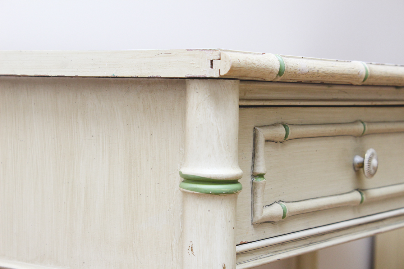 Vintage Thomasville "Allegro" Faux Bamboo Writing Desk