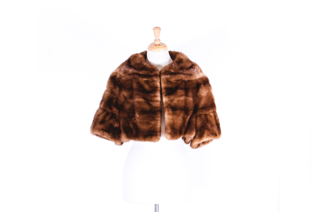 Vintage Todd Brothers Mink Fur Capelet