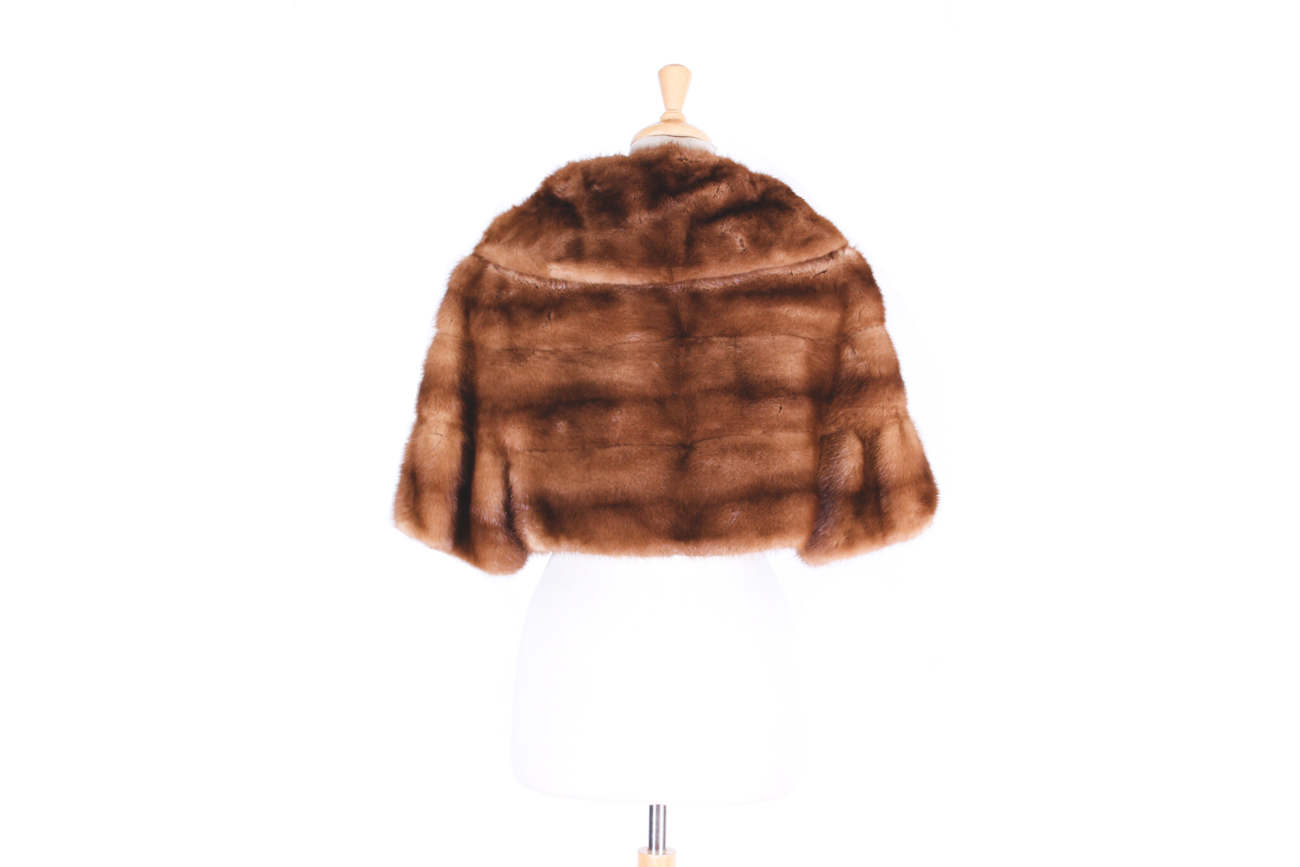 Vintage Todd Brothers Mink Fur Capelet