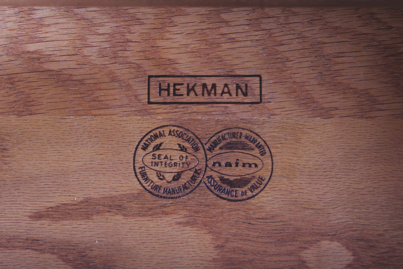 Hekman Furniture Mid Century Rectangular Wood End Table